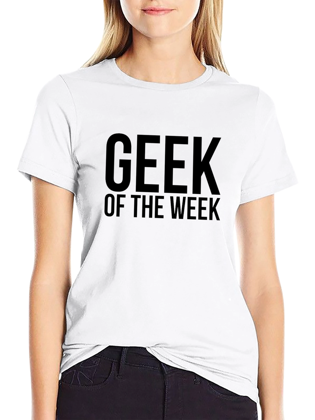 Geek of the Week Black Graphic T-Shirt