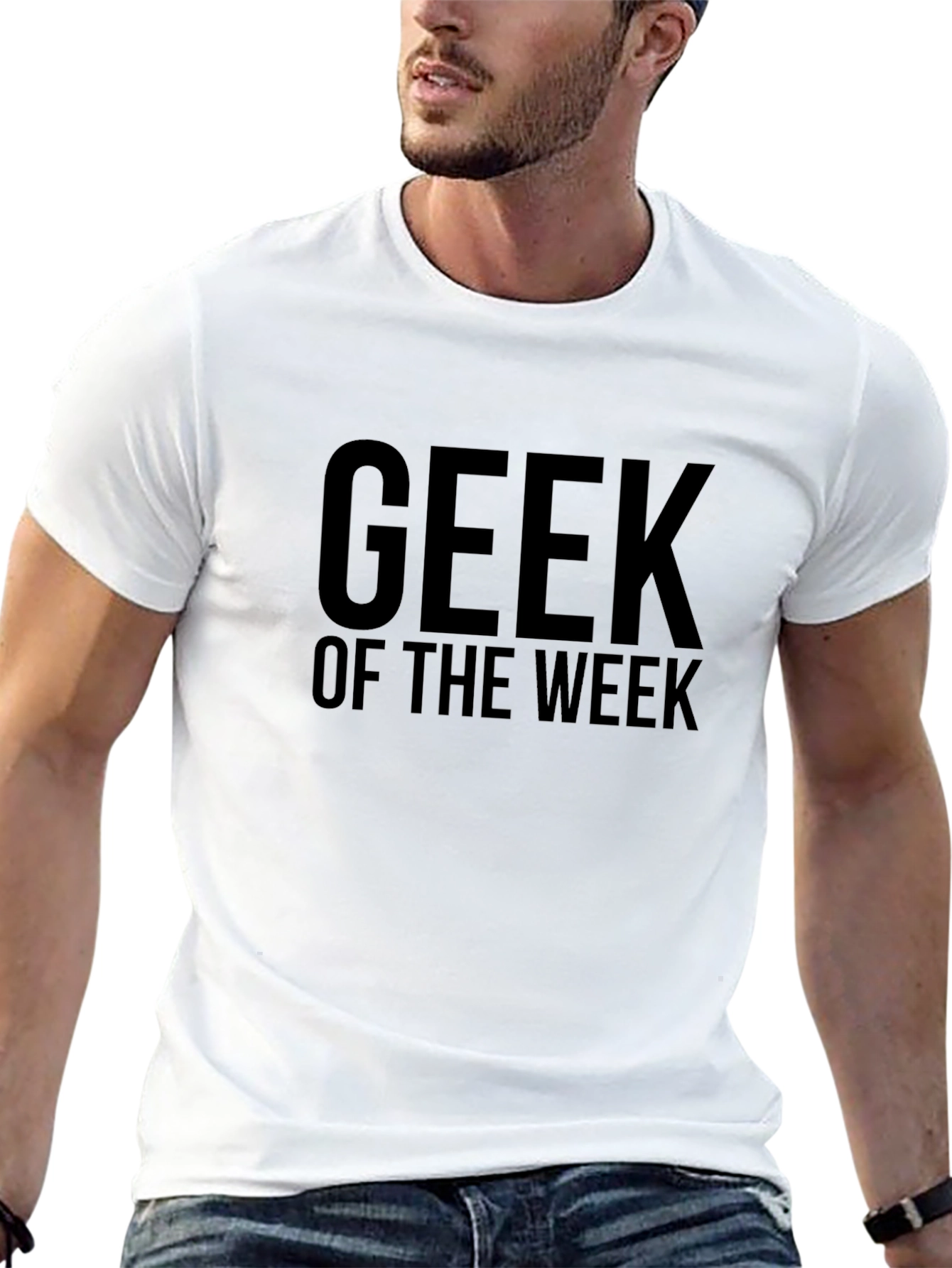Geek of the Week Black Graphic T-Shirt