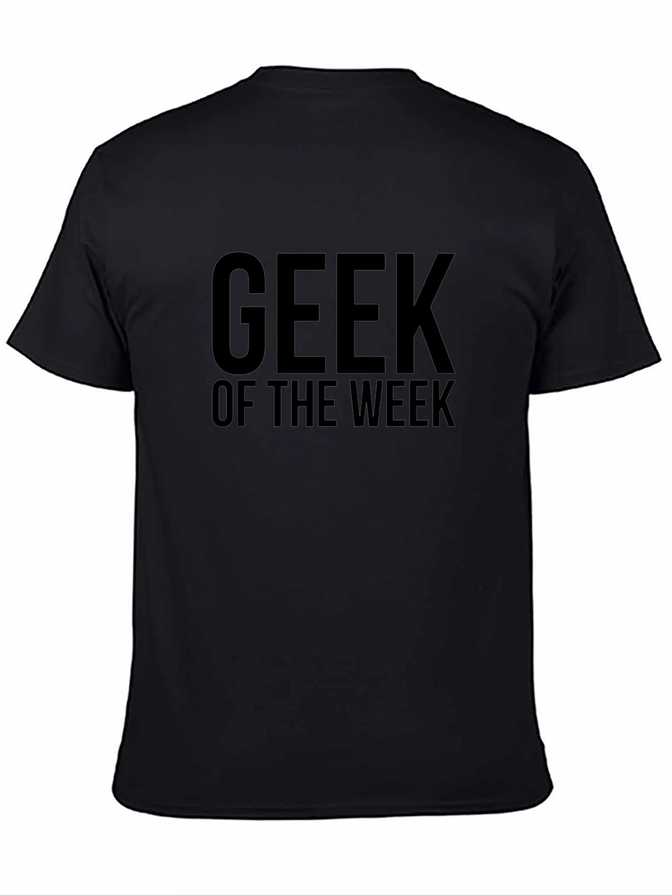 Geek of the Week Black Graphic T-Shirt