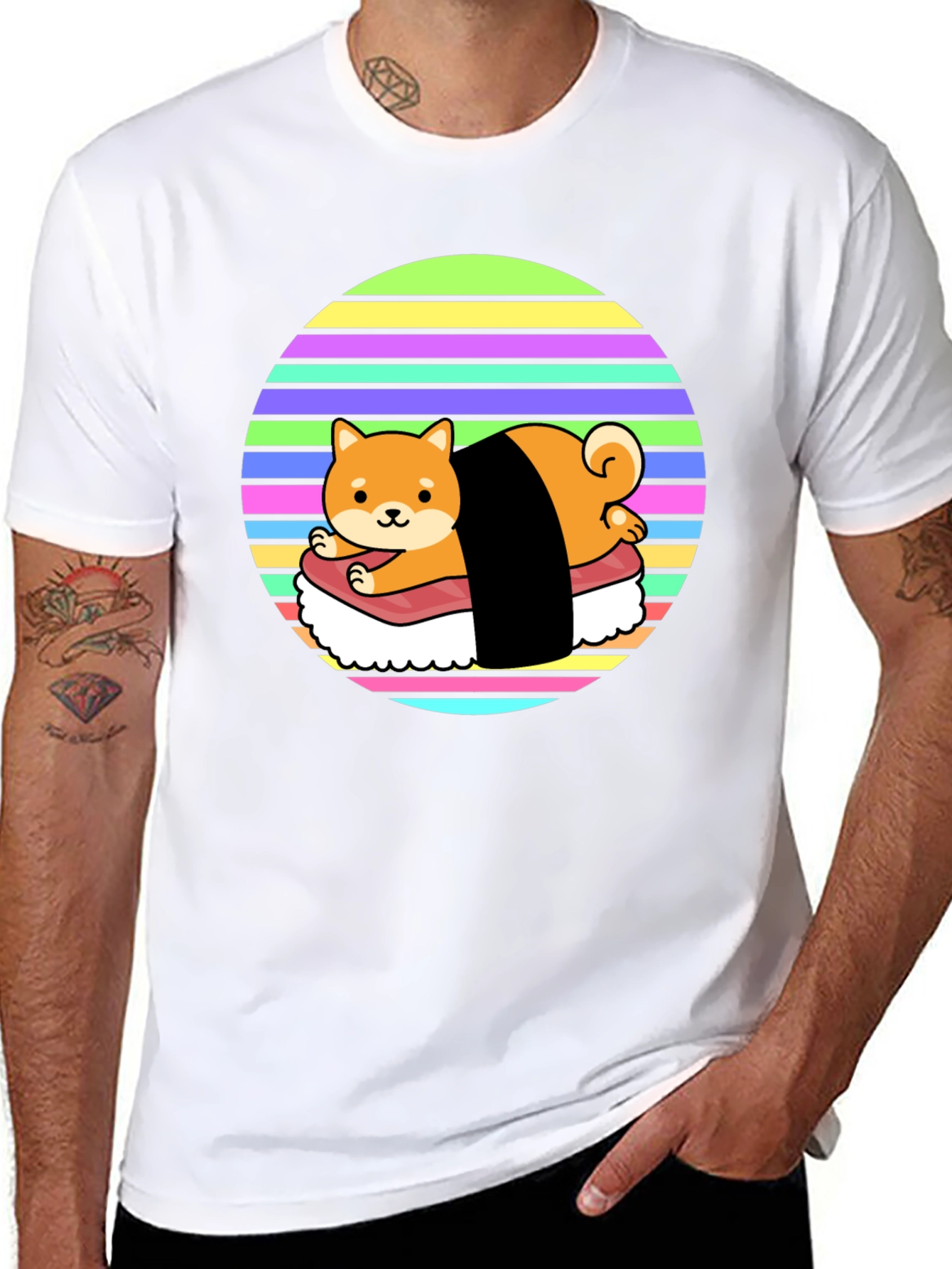 Sushi Dog T-Shirt - Cute Shiba Inu Design