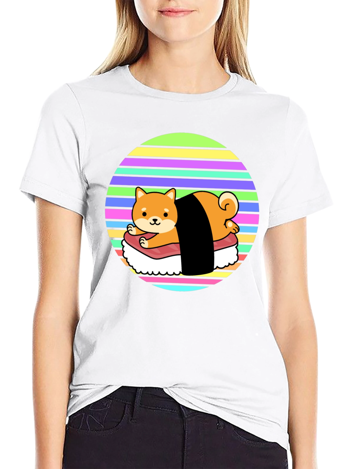 Sushi Dog T-Shirt - Cute Shiba Inu Design