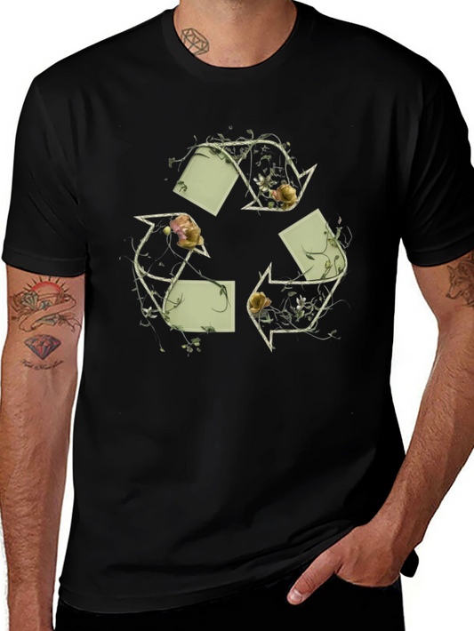 Eco-Chic Recycle Symbol Graphic Tee