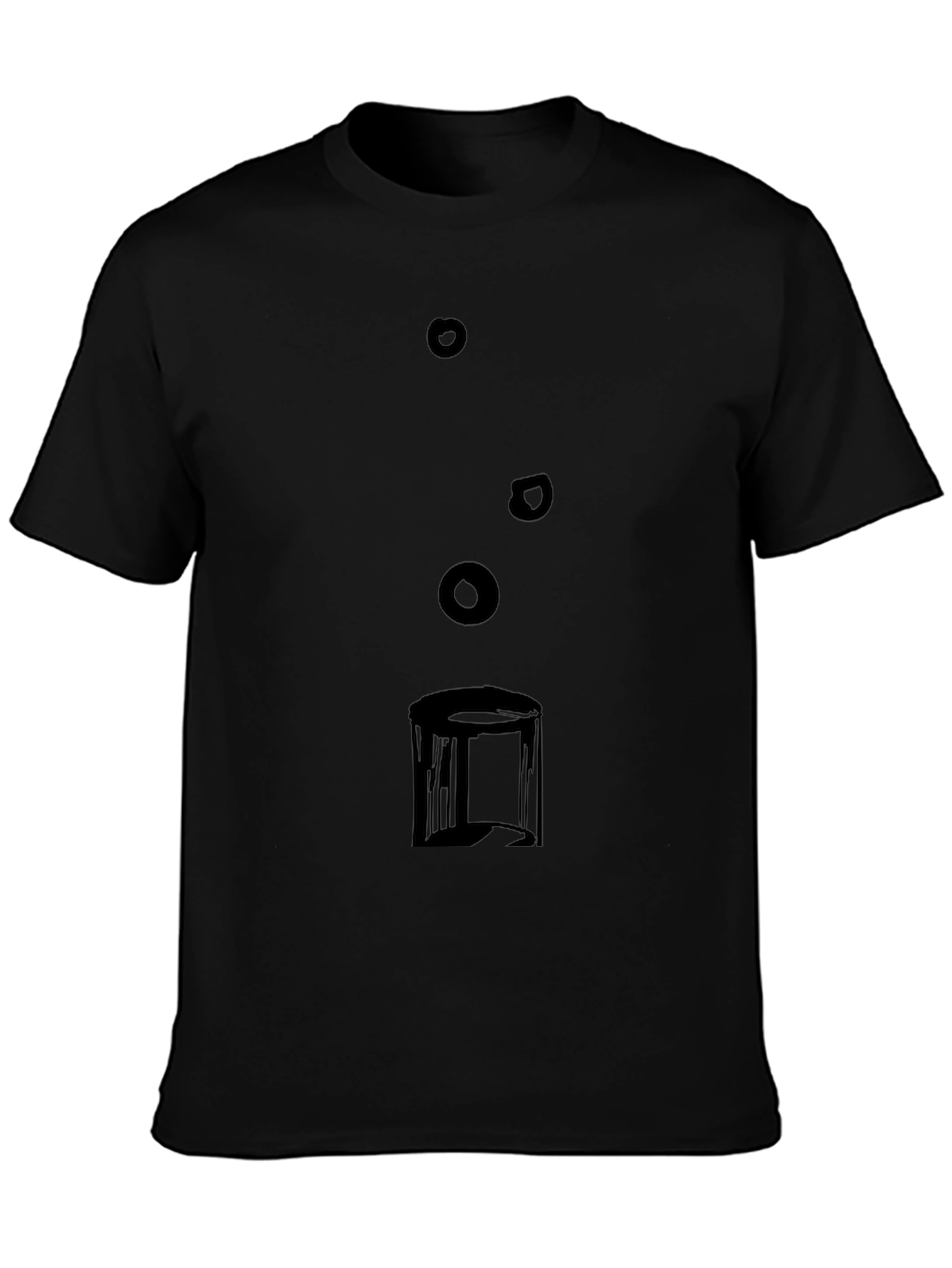 Abstract Graphic Tee - Modern Style Black T-Shirt