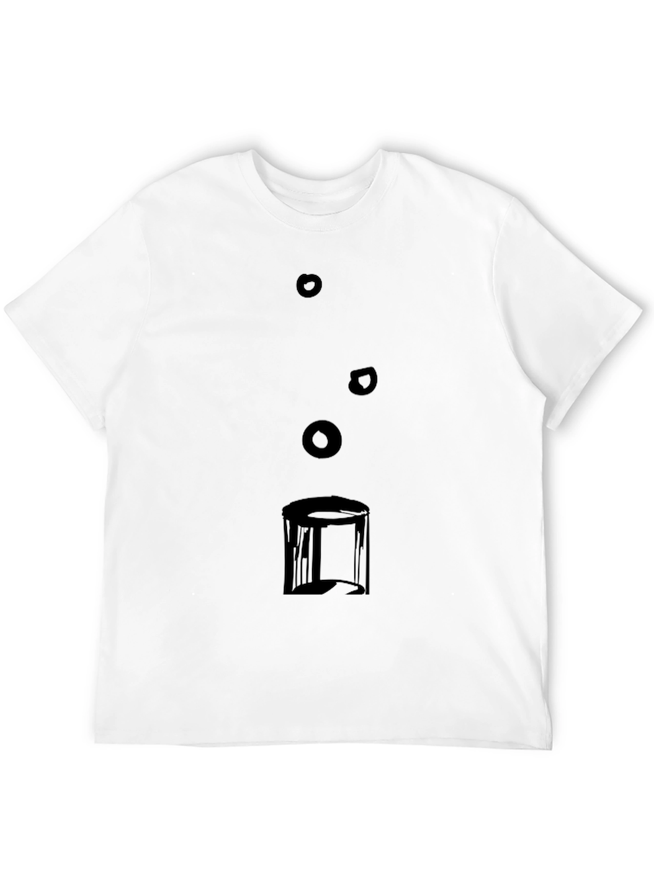 Abstract Graphic Tee - Modern Style Black T-Shirt
