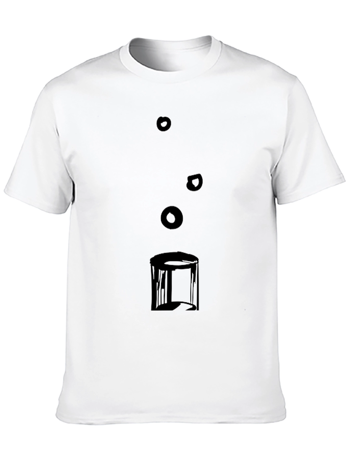 Abstract Graphic Tee - Modern Style Black T-Shirt