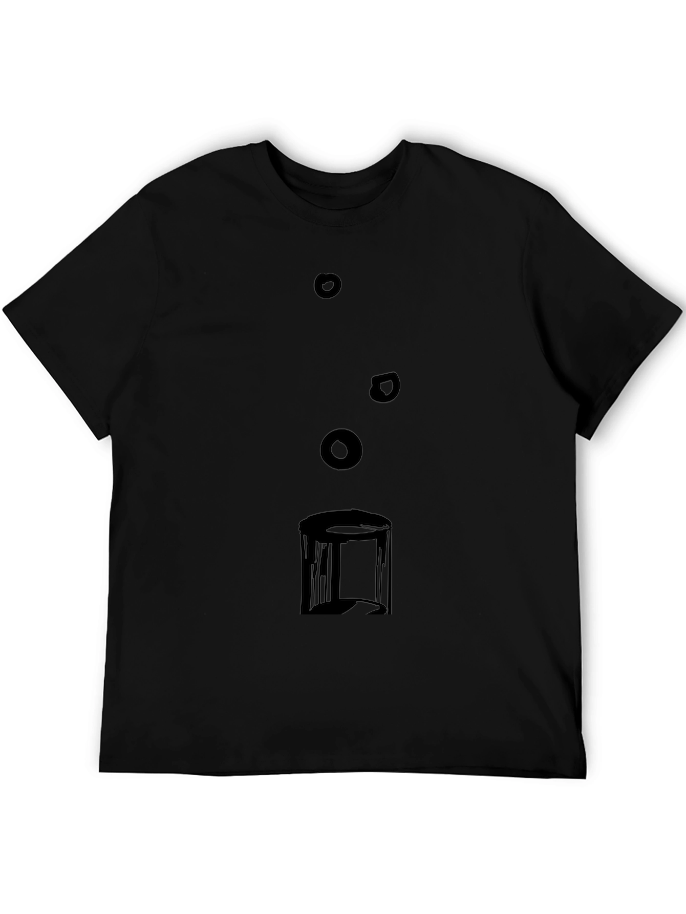Abstract Graphic Tee - Modern Style Black T-Shirt