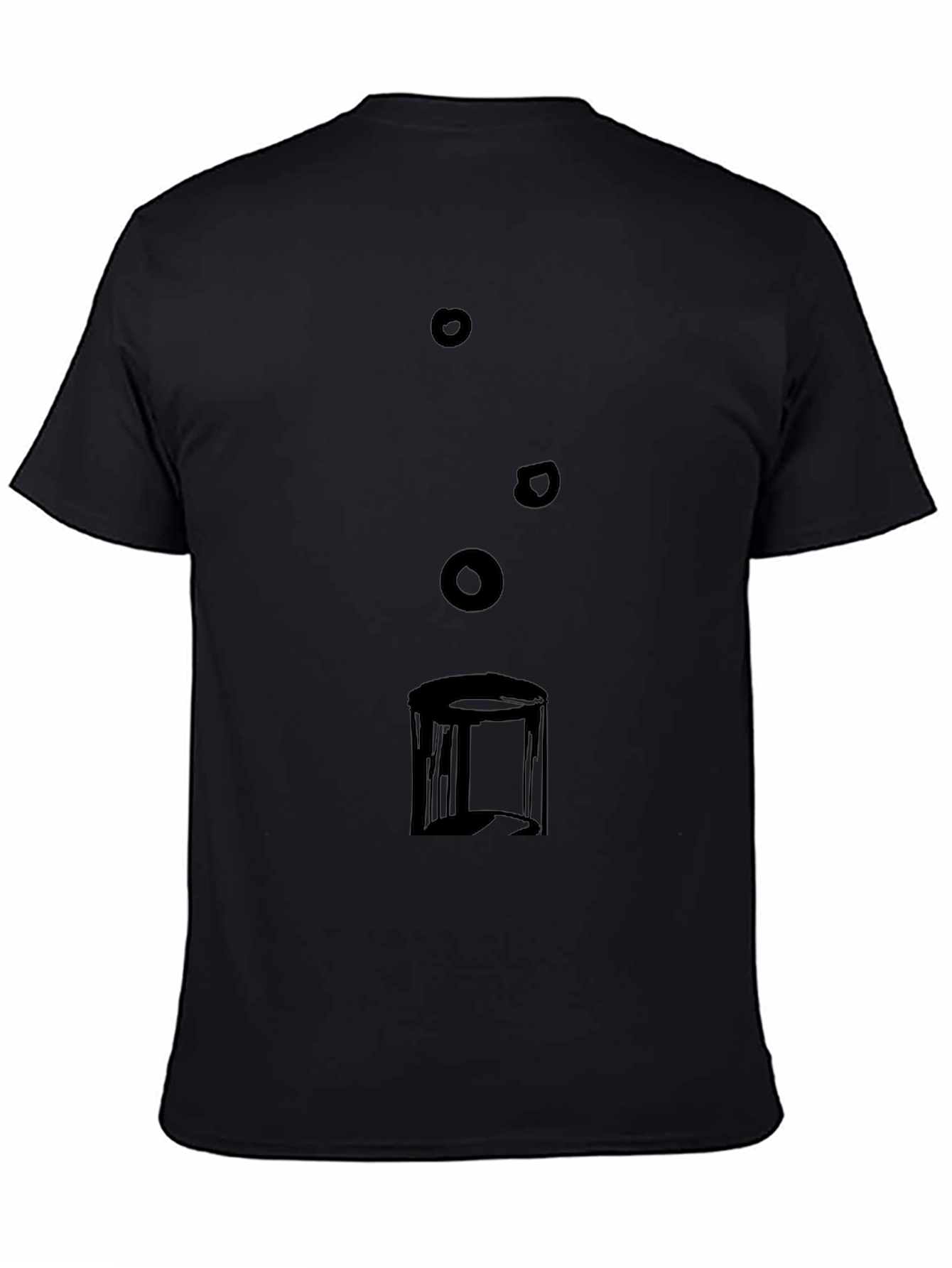 Abstract Graphic Tee - Modern Style Black T-Shirt