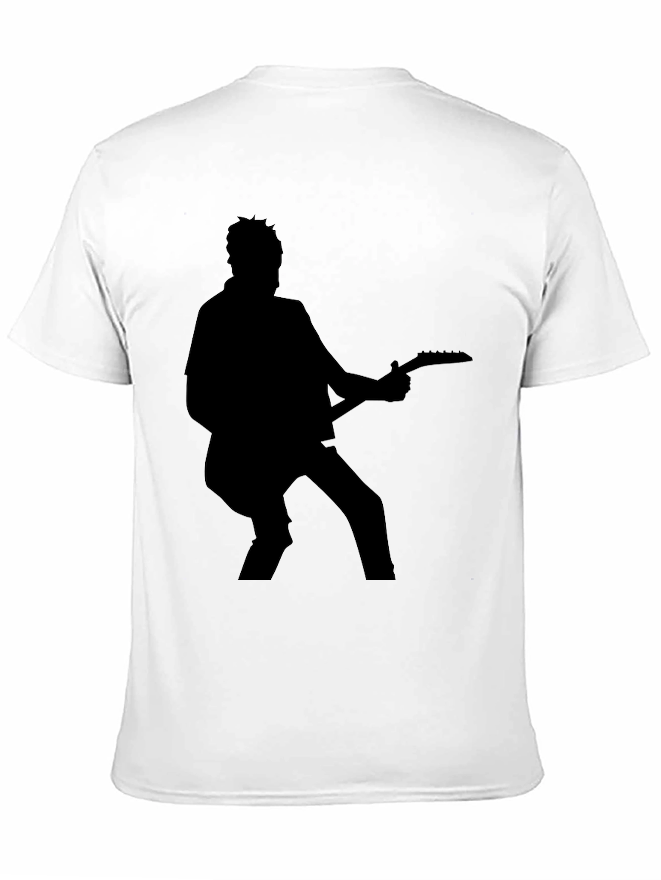 Silhouette Guitarist Black T-Shirt