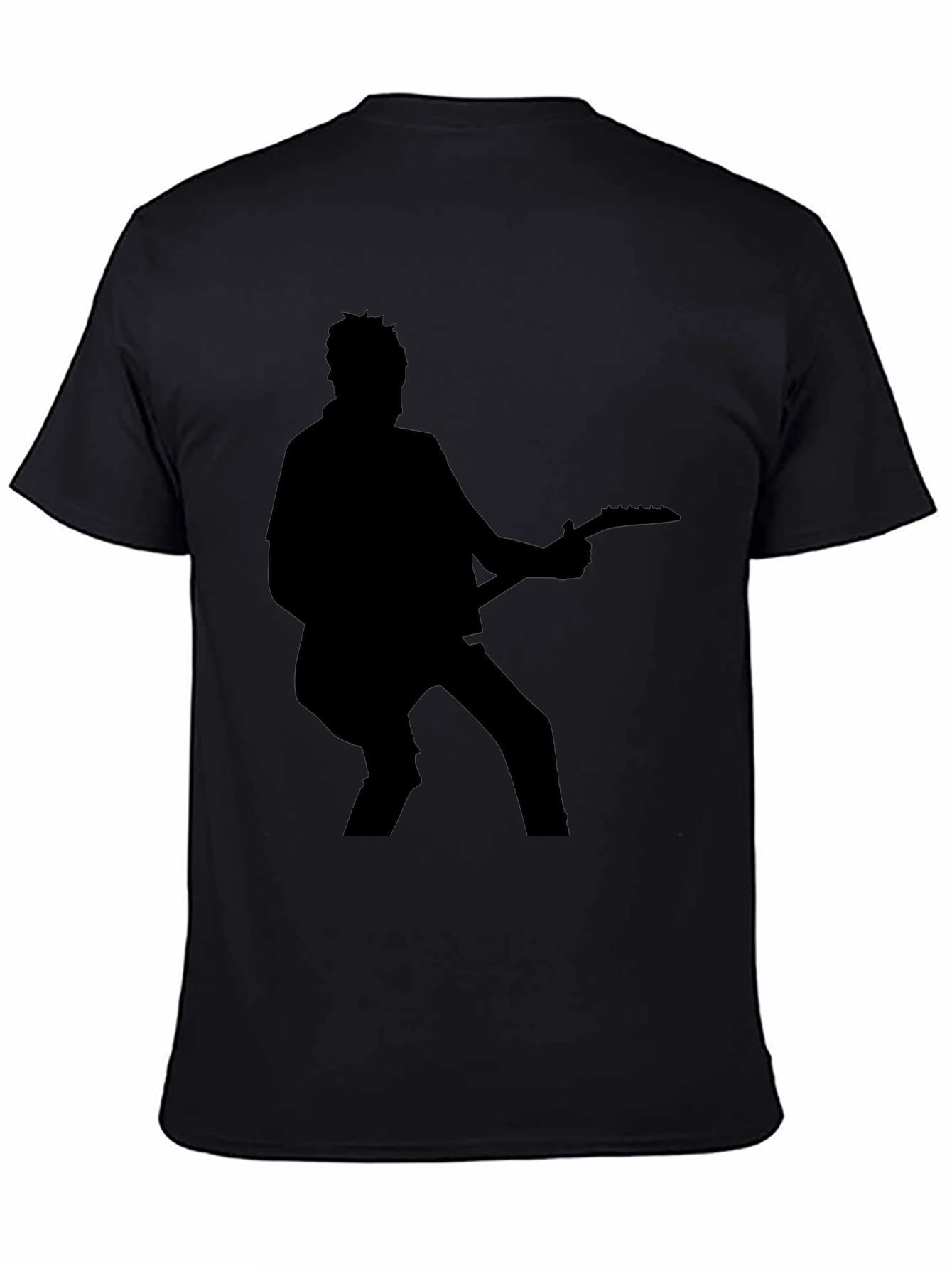 Silhouette Guitarist Black T-Shirt