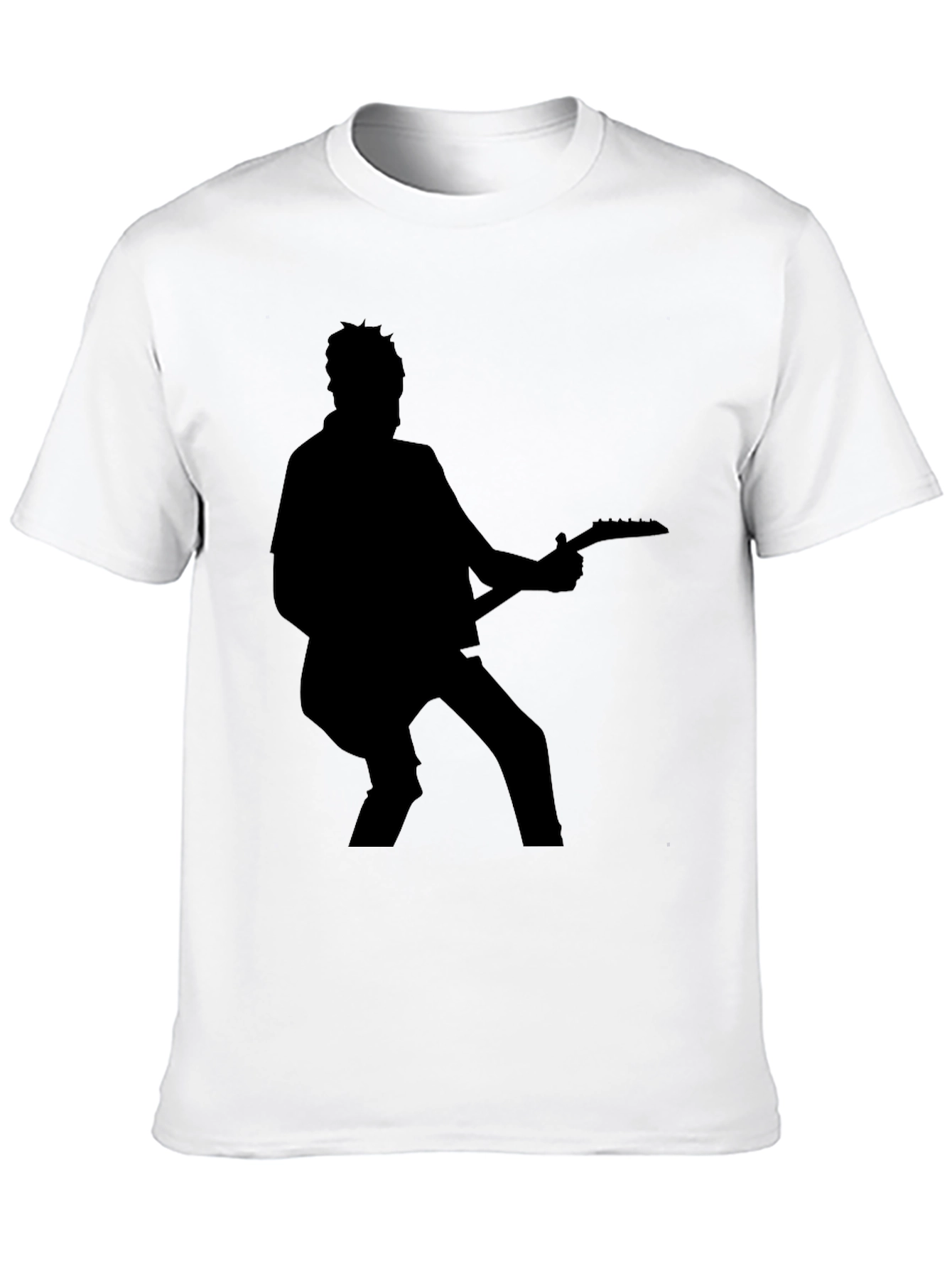 Silhouette Guitarist Black T-Shirt