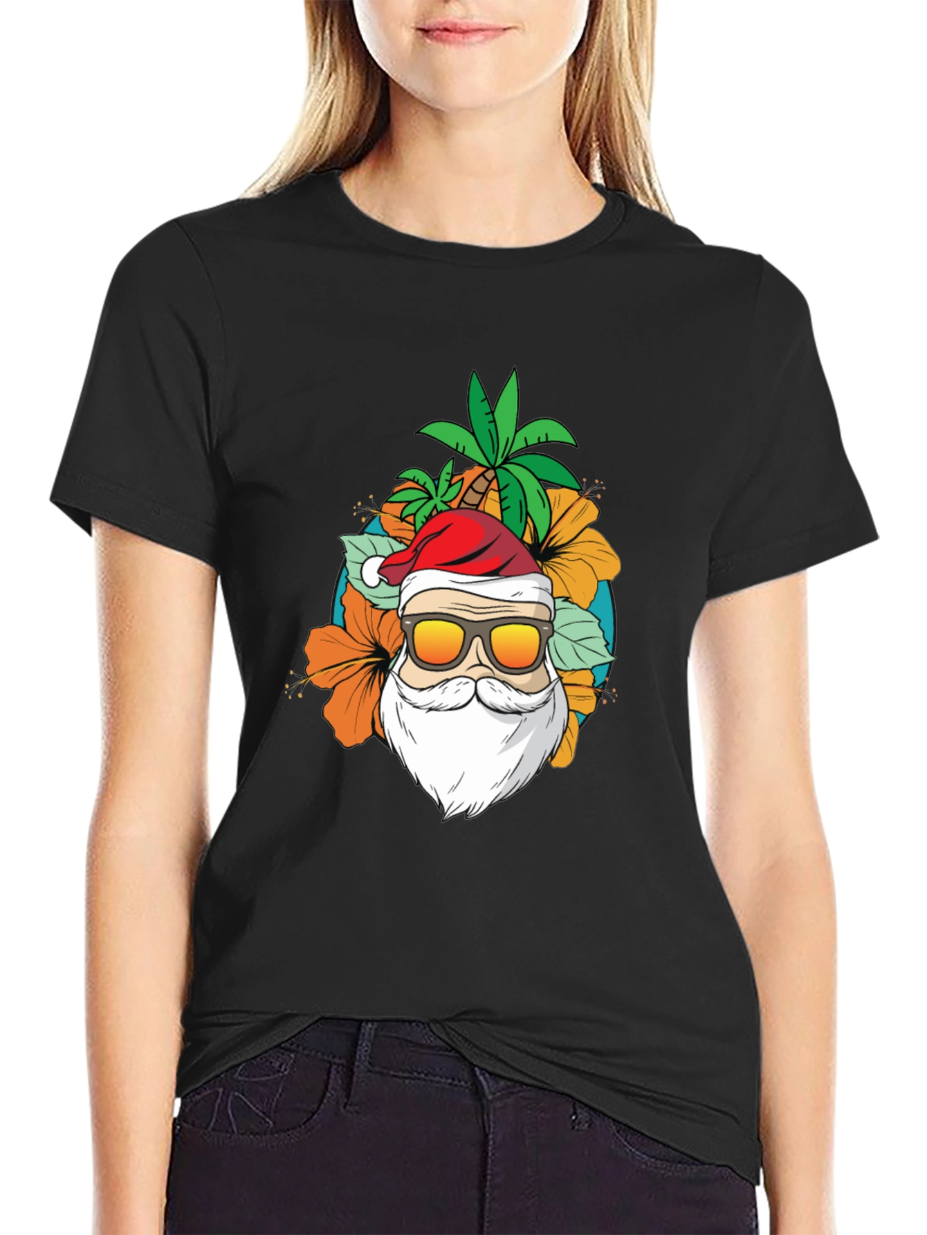 Tropical Santa T-Shirt - Island Christmas