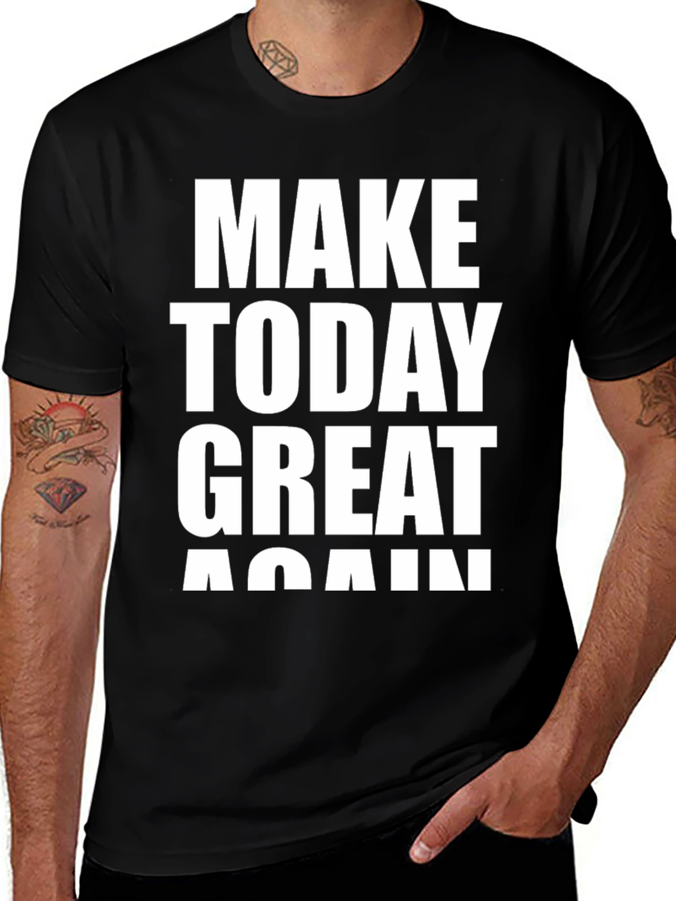 Make Today Great Again Graphic Tee - Black