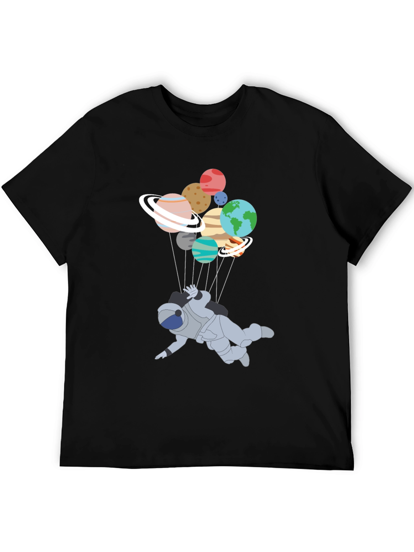 Astronaut Planets T-Shirt - Space Adventure Tee