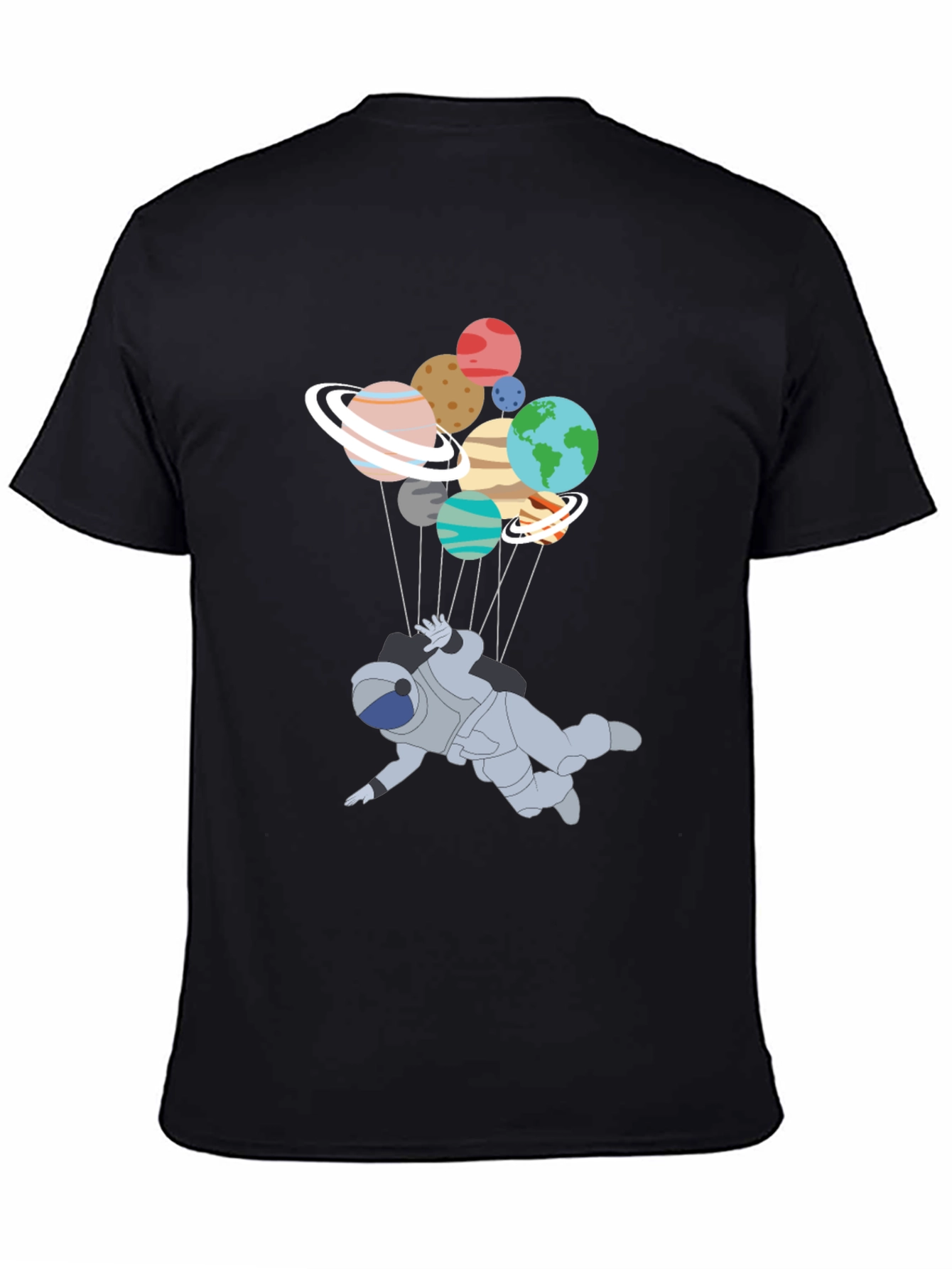 Astronaut Planets T-Shirt - Space Adventure Tee