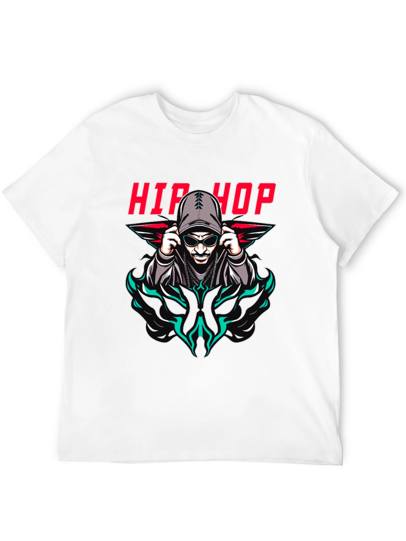 Hip Hop Graphic Print T-Shirt