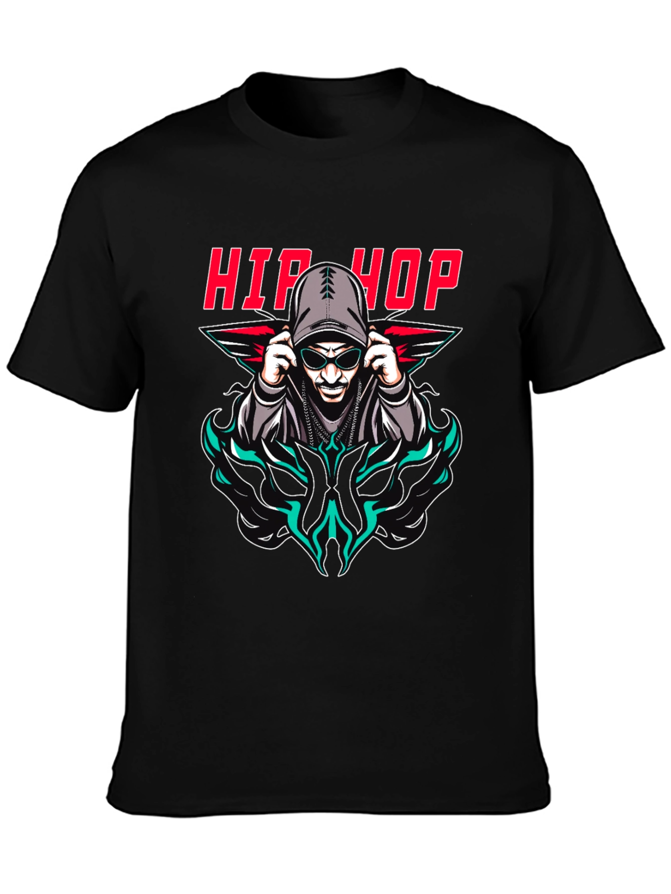 Hip Hop Graphic Print T-Shirt