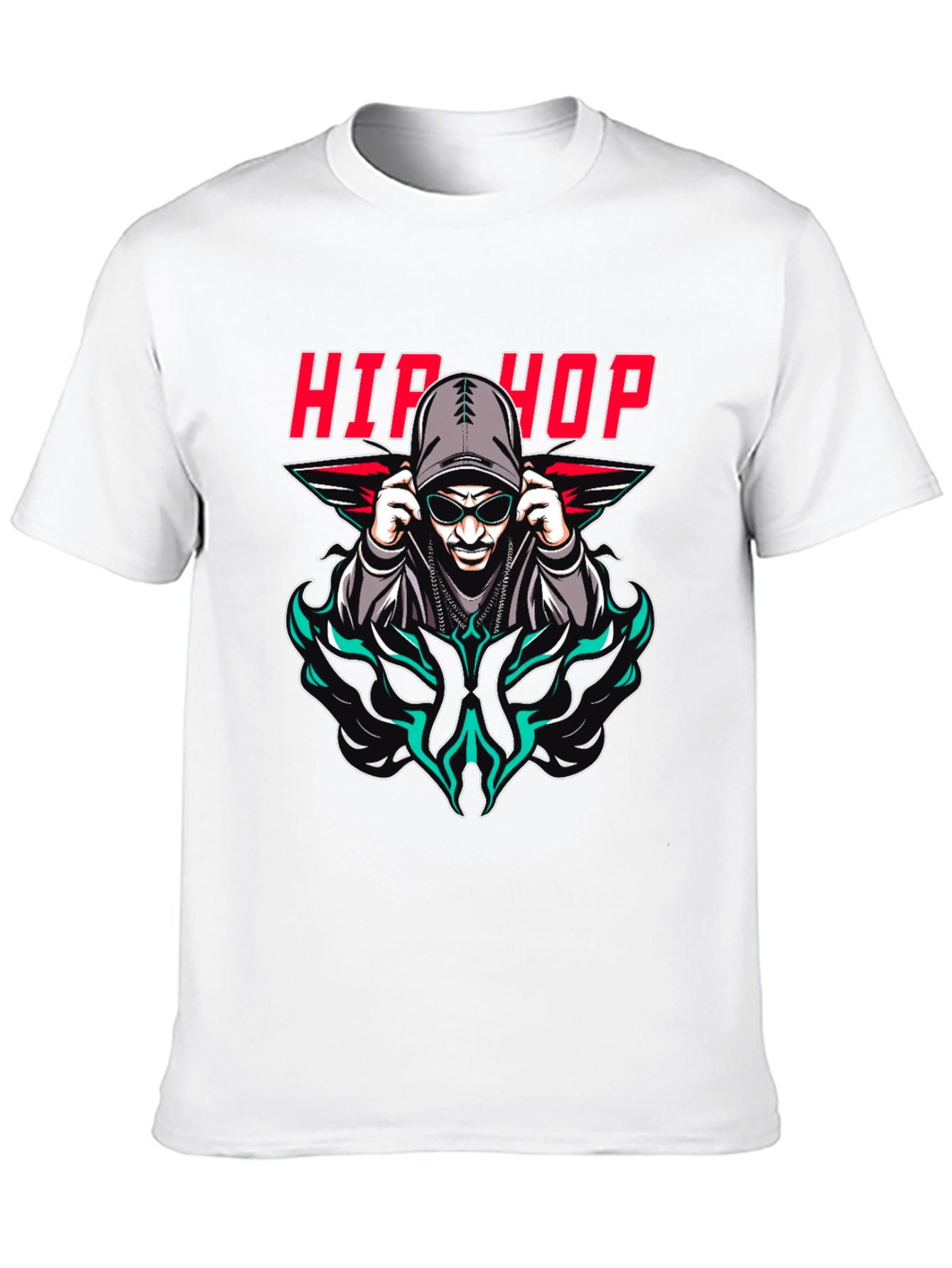 Hip Hop Graphic Print T-Shirt