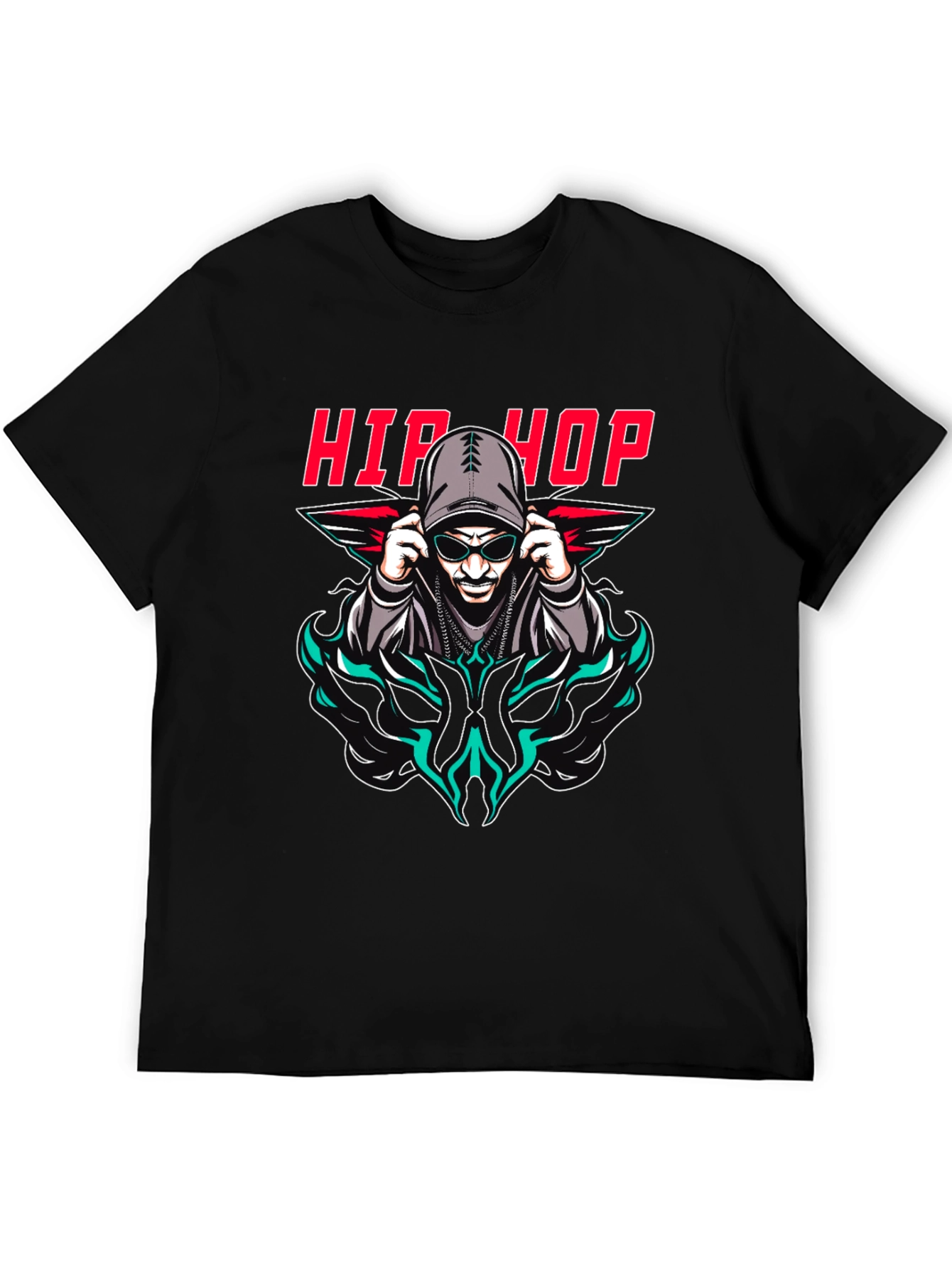 Hip Hop Graphic Print T-Shirt