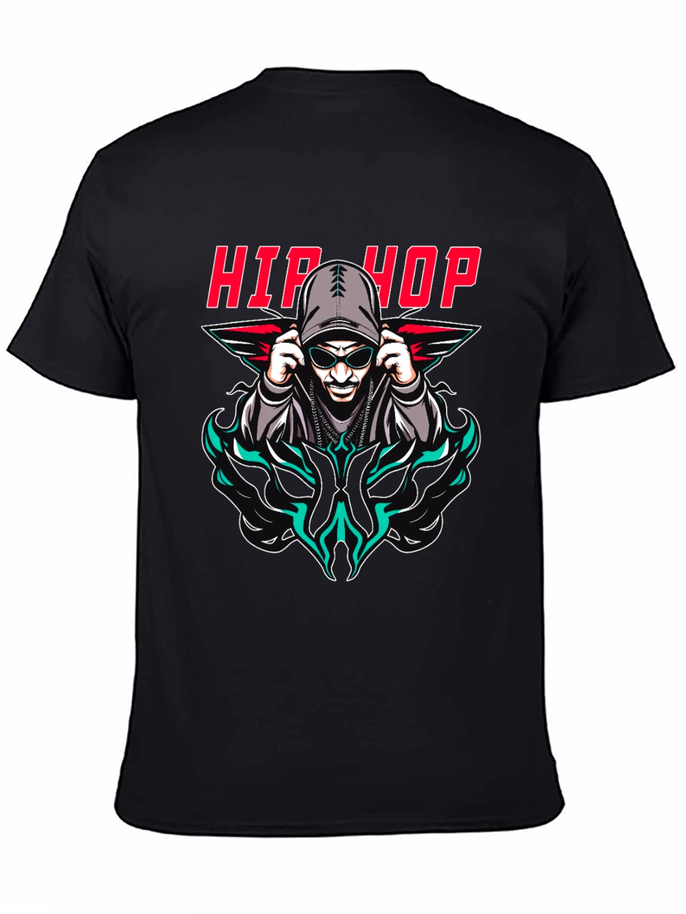 Hip Hop Graphic Print T-Shirt