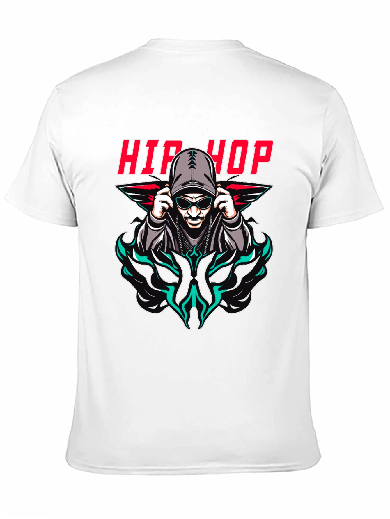 Hip Hop Graphic Print T-Shirt