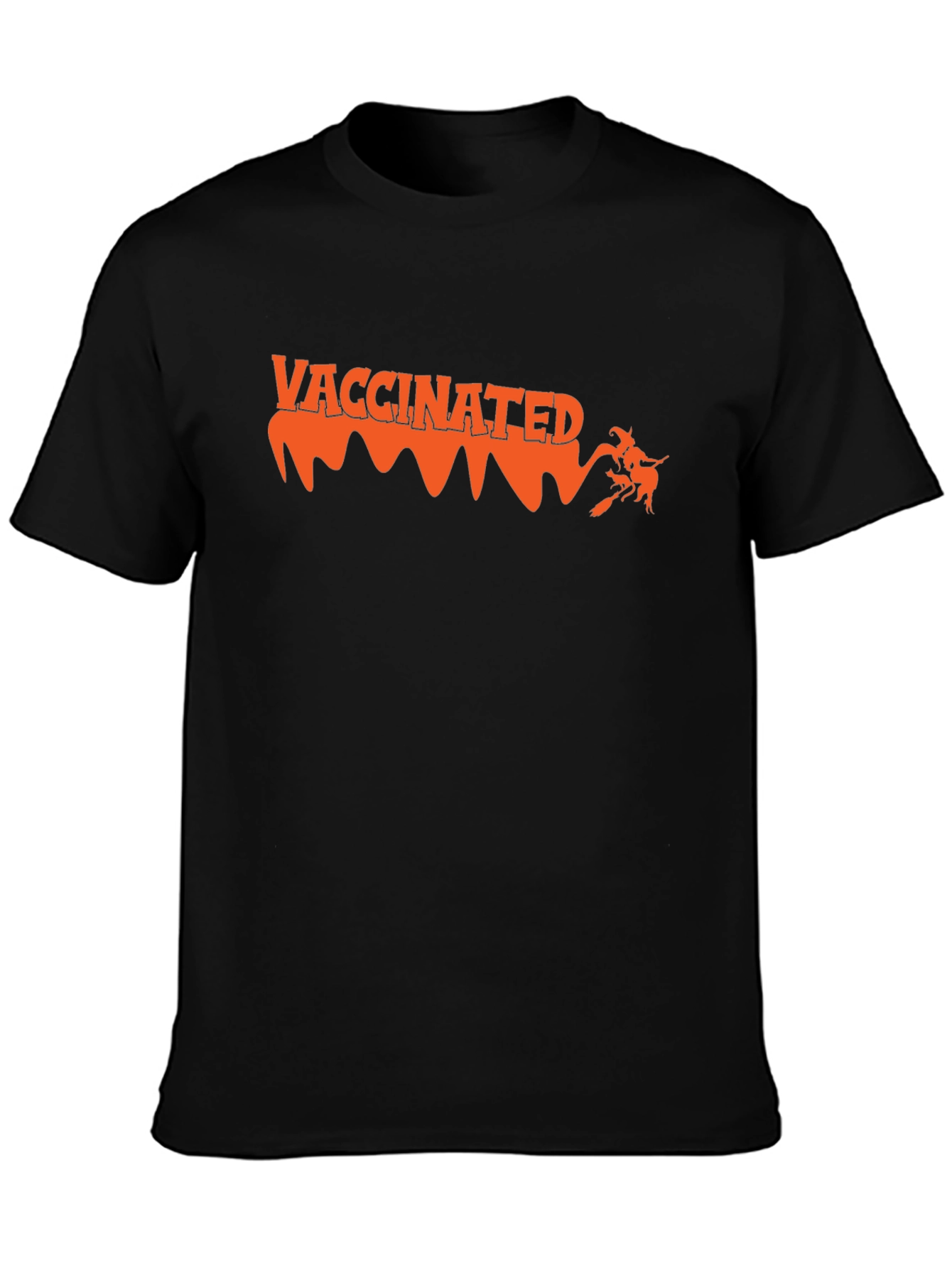 Vaccinated Witch Halloween Tee