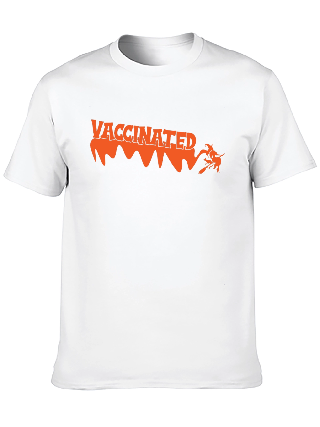 Vaccinated Witch Halloween Tee