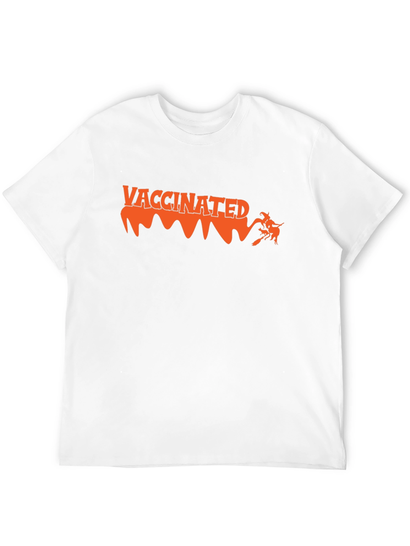 Vaccinated Witch Halloween Tee