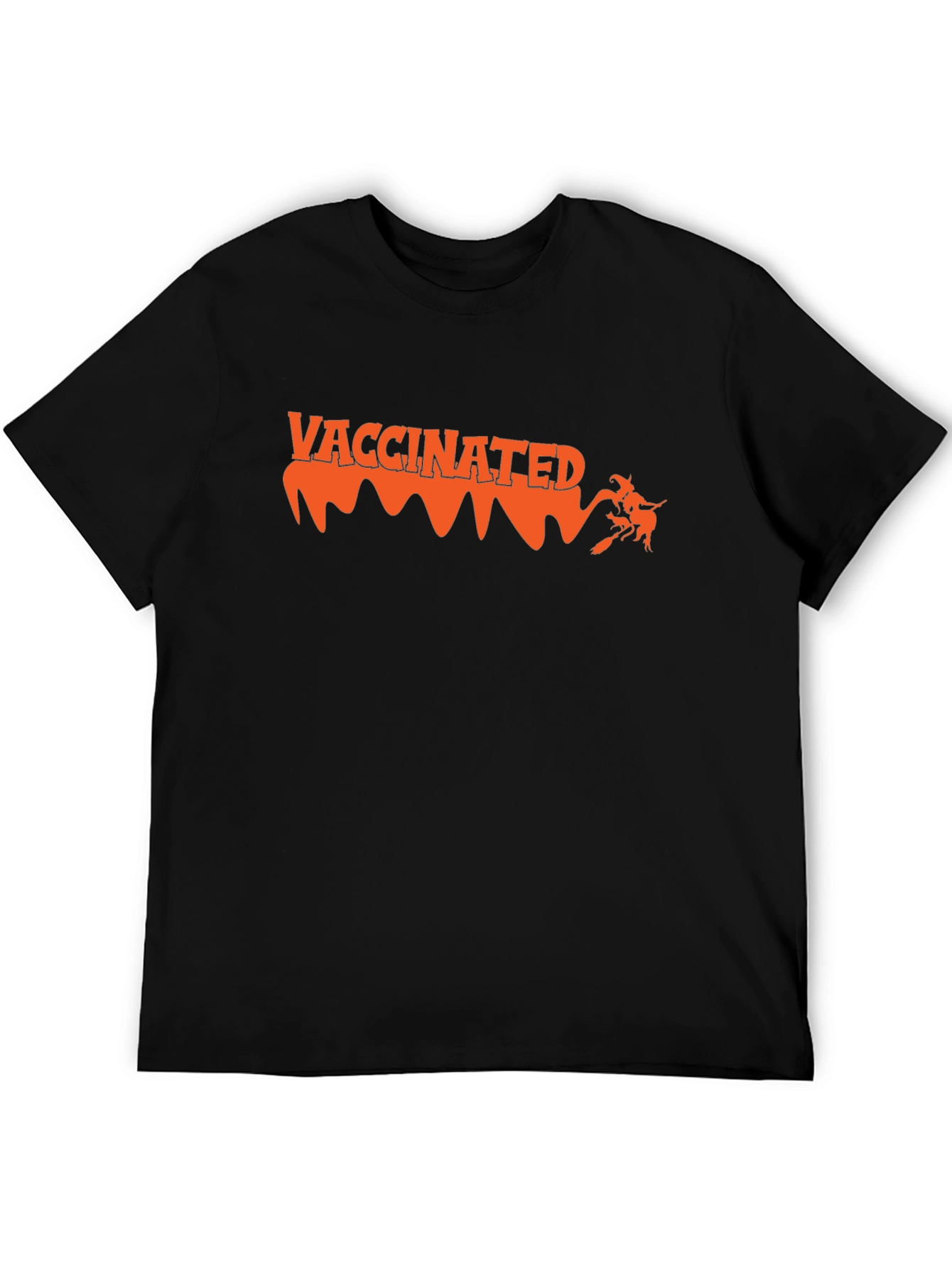 Vaccinated Witch Halloween Tee