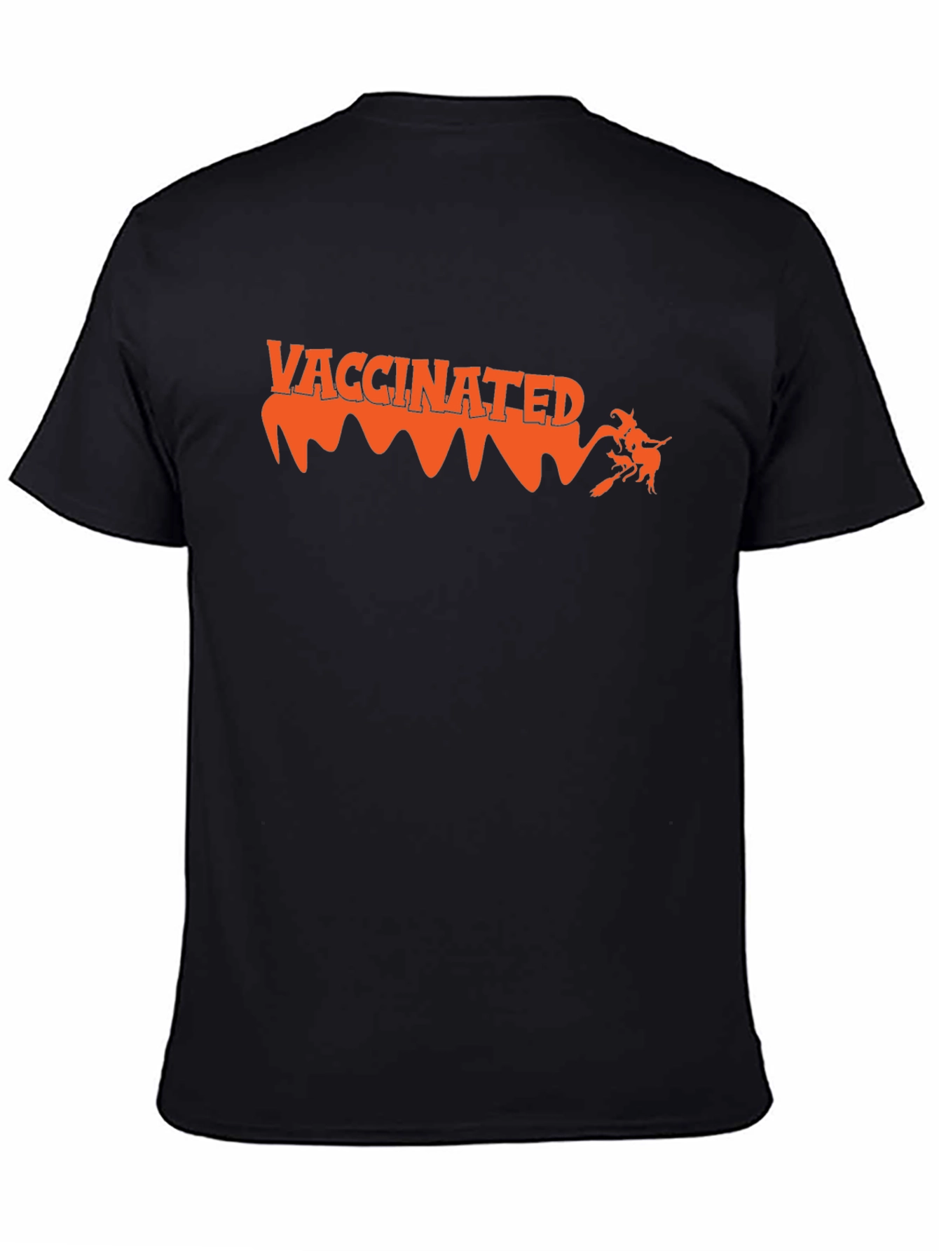 Vaccinated Witch Halloween Tee