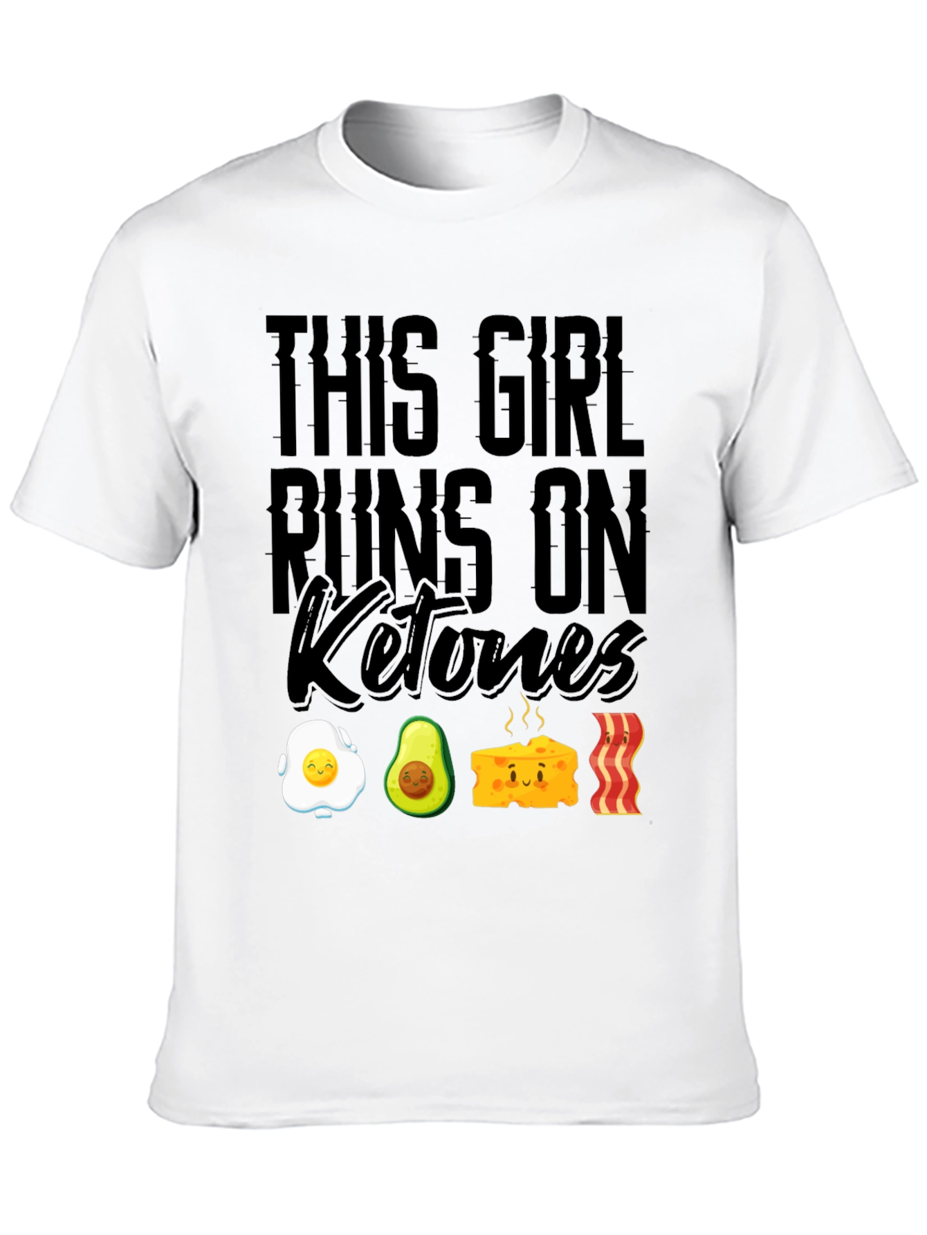 Keto Diet T-Shirt - This Girl Runs On Ketones