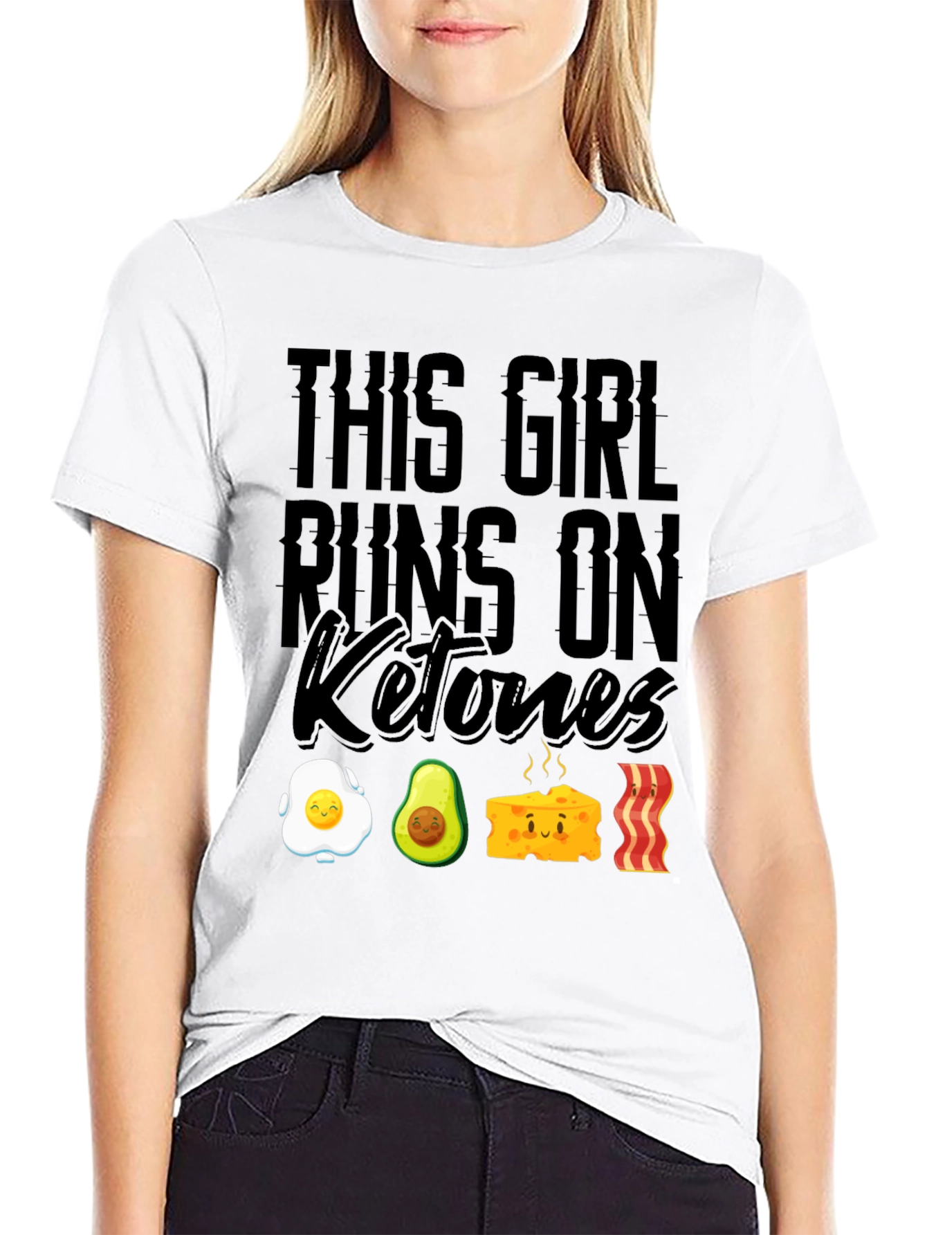 Keto Diet T-Shirt - This Girl Runs On Ketones