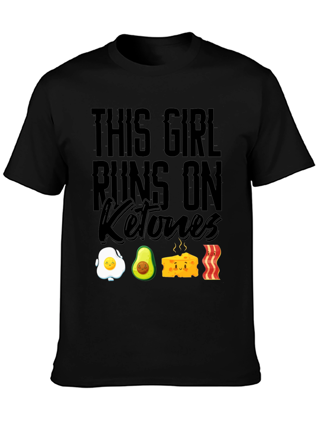 Keto Diet T-Shirt - This Girl Runs On Ketones