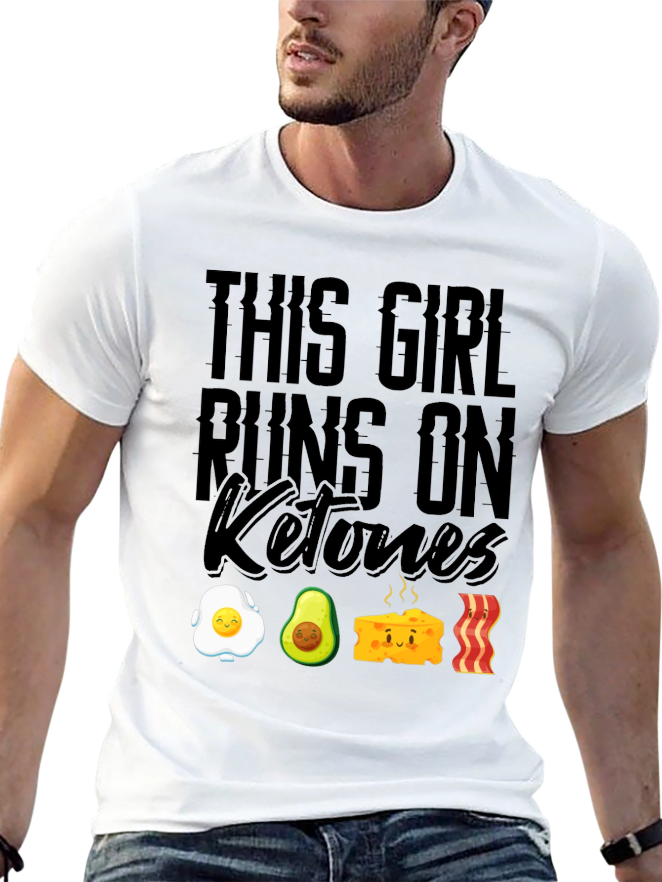 Keto Diet T-Shirt - This Girl Runs On Ketones