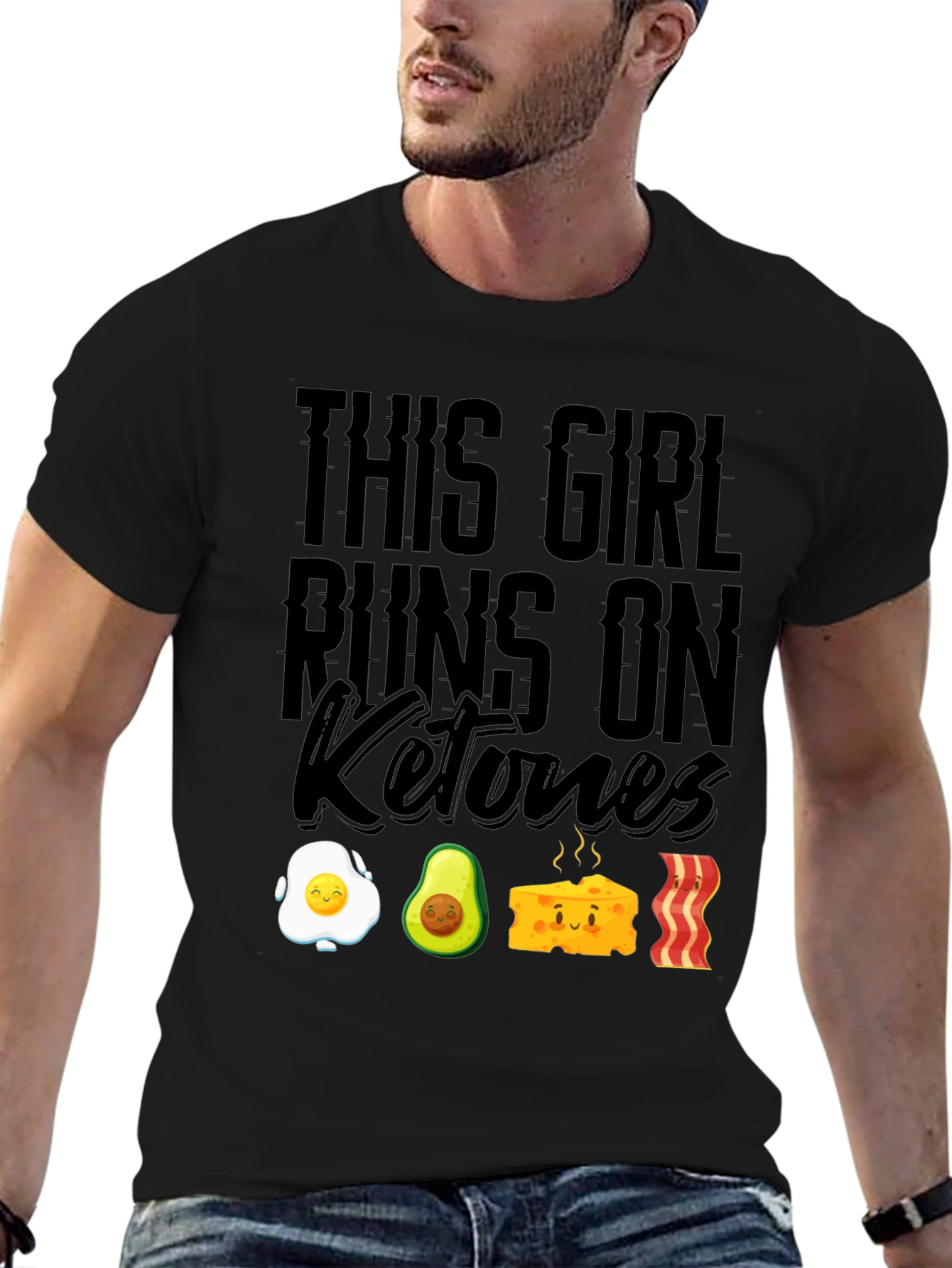 Keto Diet T-Shirt - This Girl Runs On Ketones