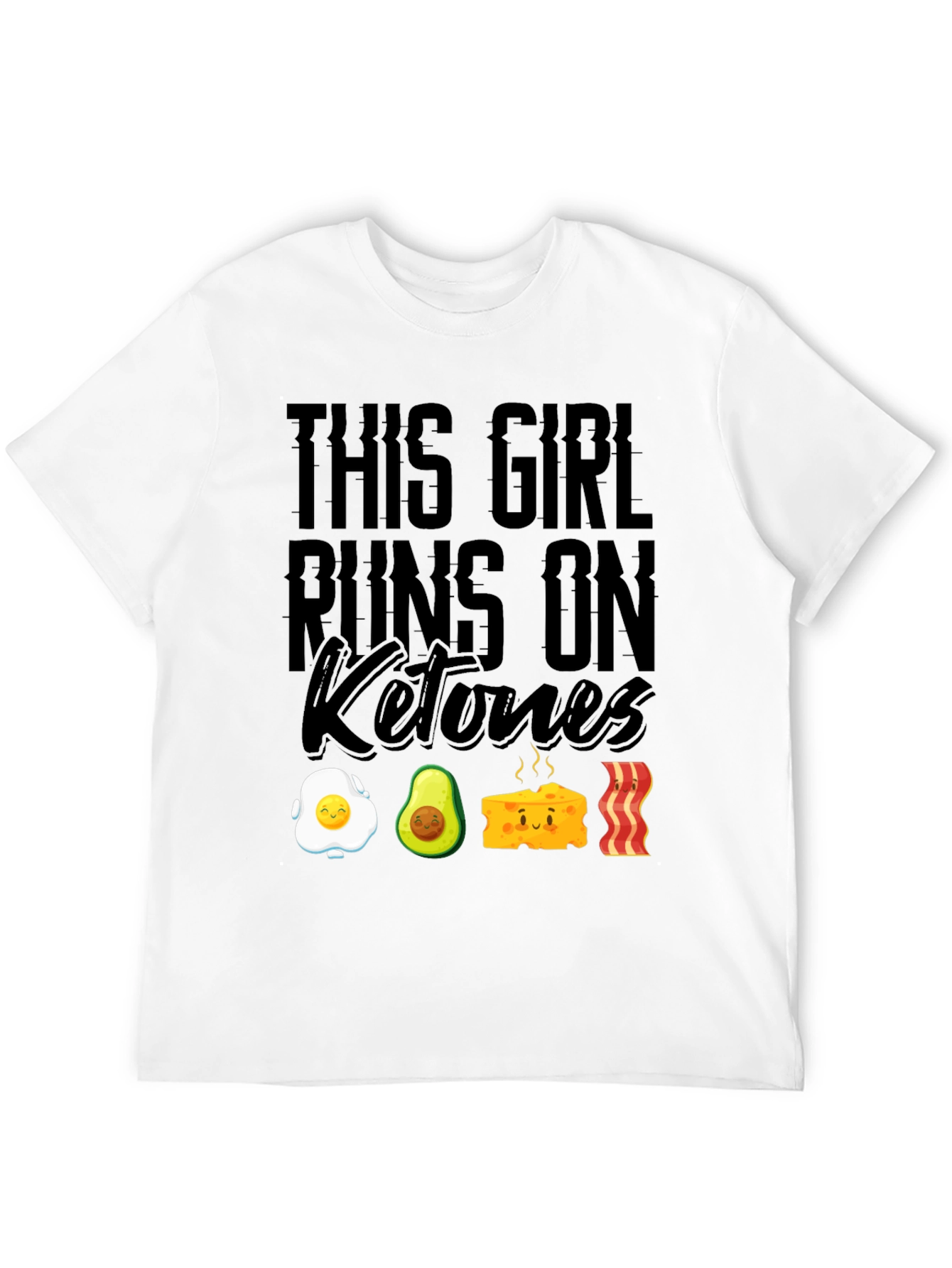 Keto Diet T-Shirt - This Girl Runs On Ketones