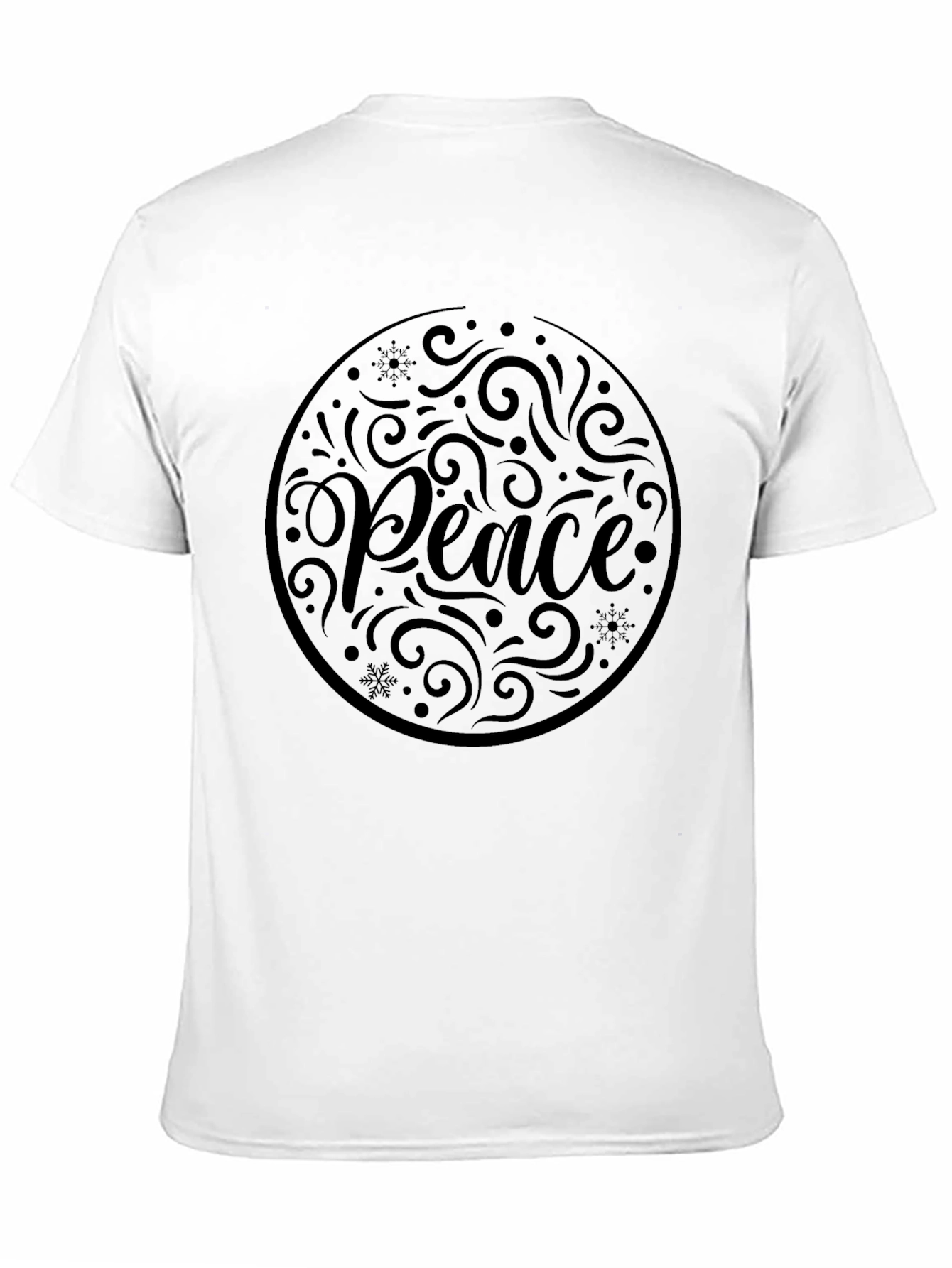 Peace Graphic Black T-Shirt