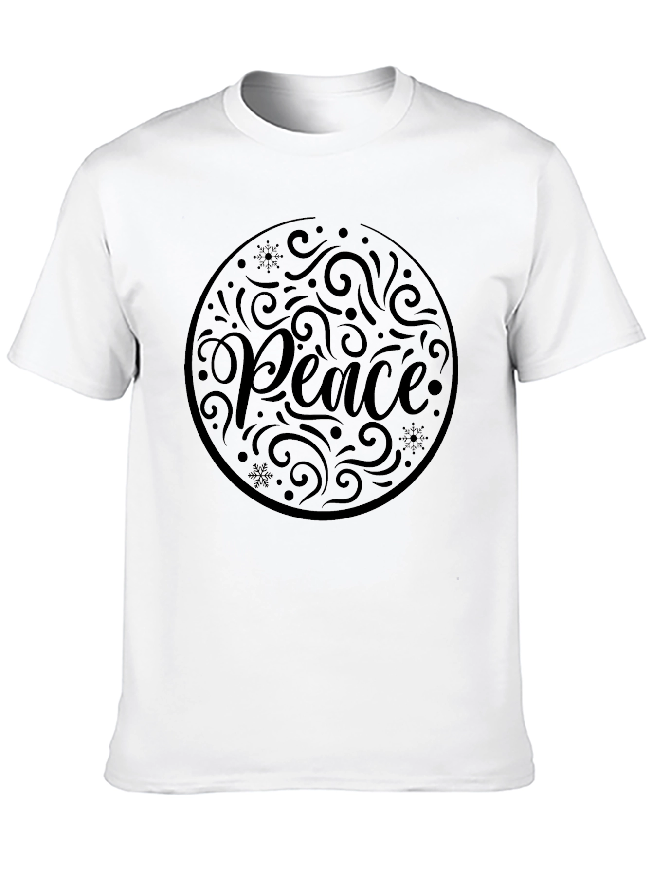 Peace Graphic Black T-Shirt
