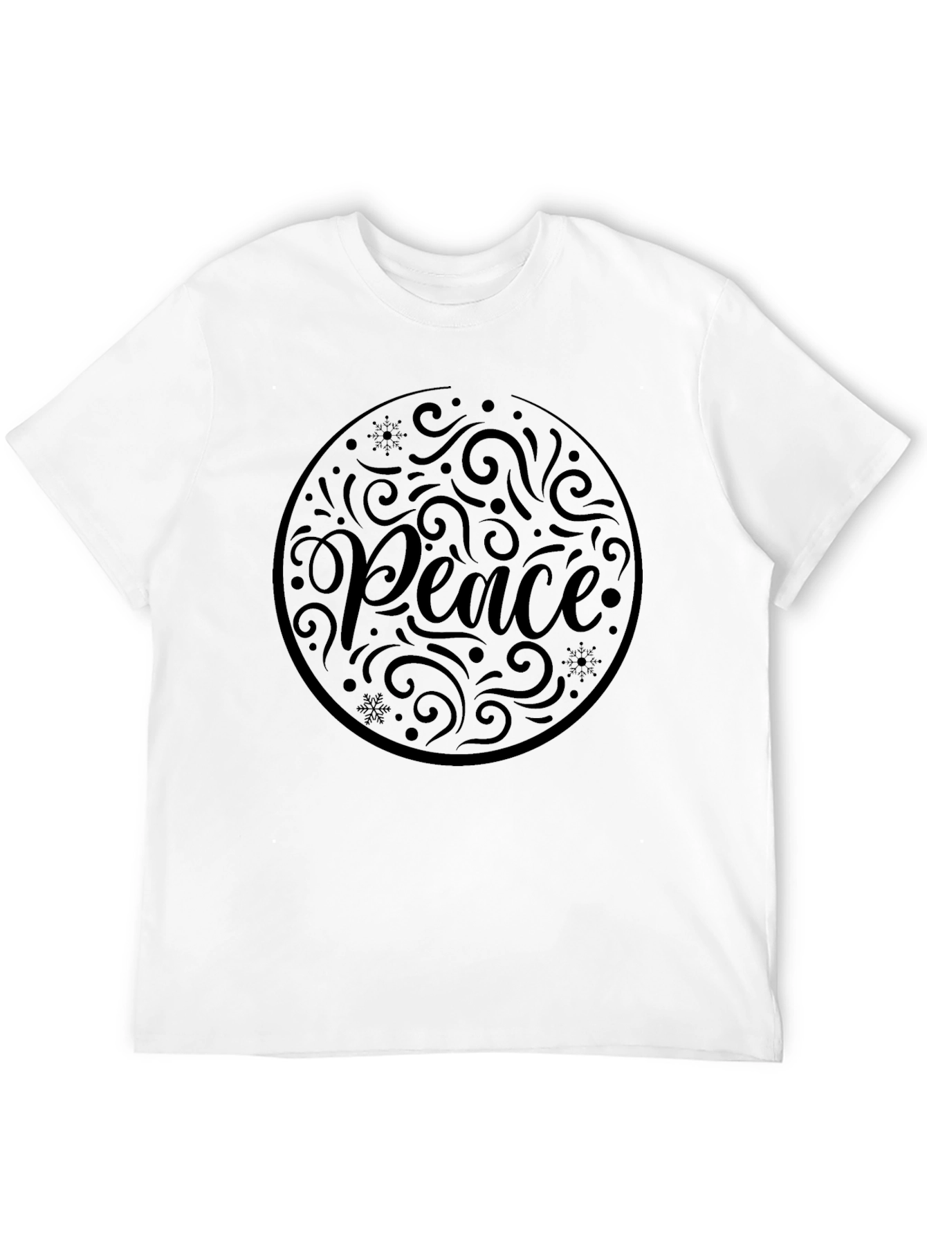 Peace Graphic Black T-Shirt