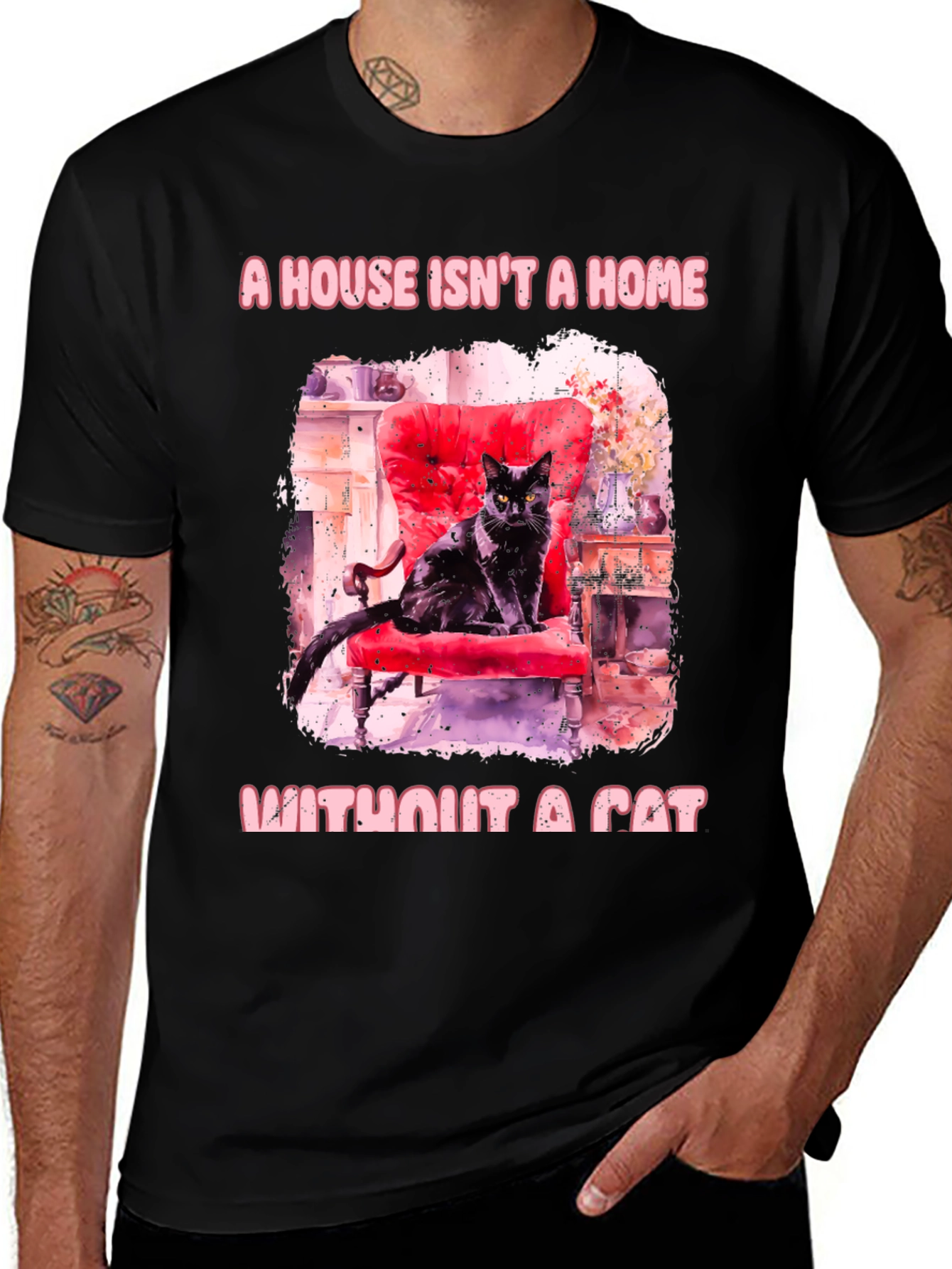 Cat Lover T-Shirt: A House Isnt a Home