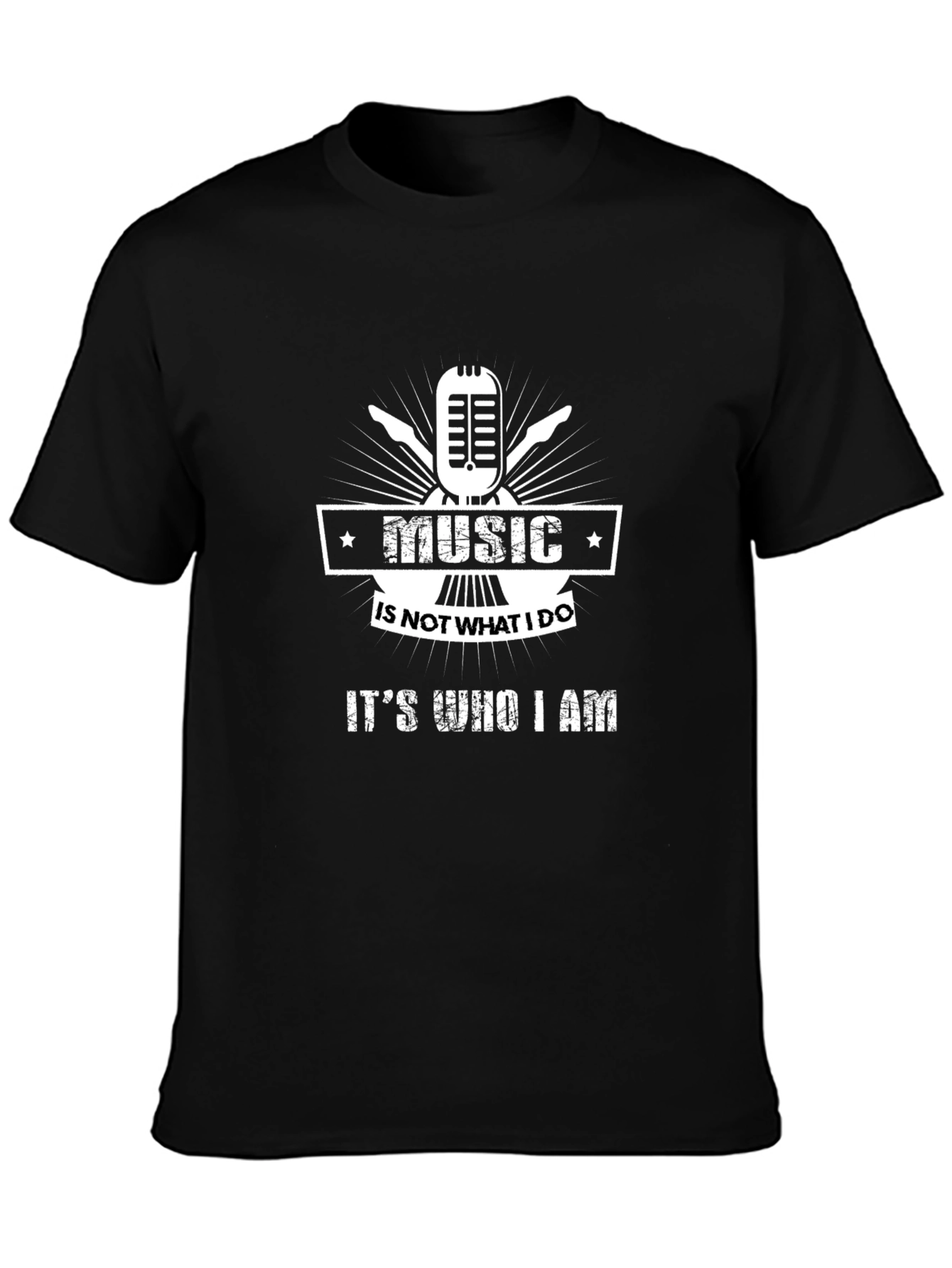 Music Is Who I Am Graphic T-Shirt