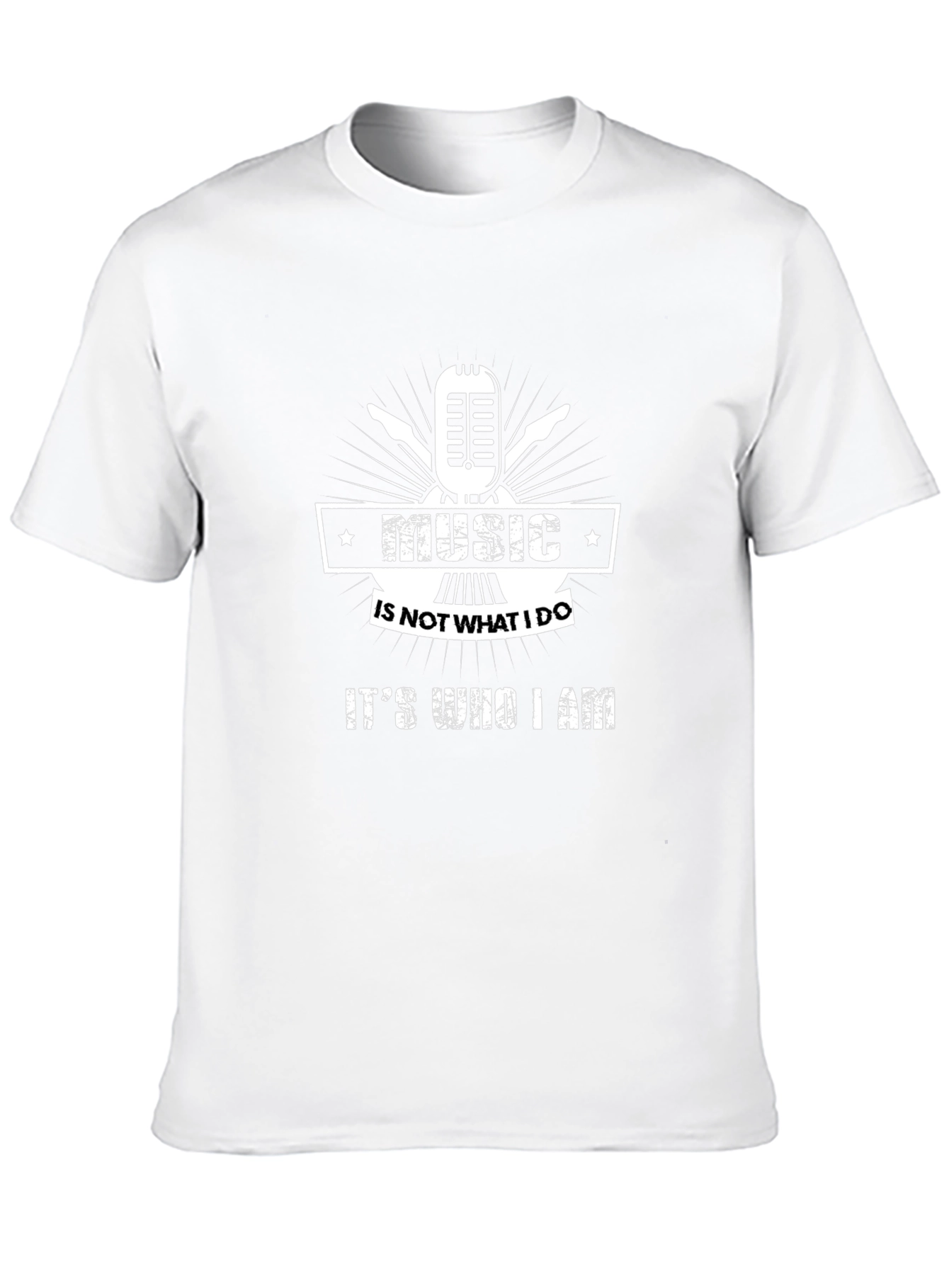 Music Is Who I Am Graphic T-Shirt