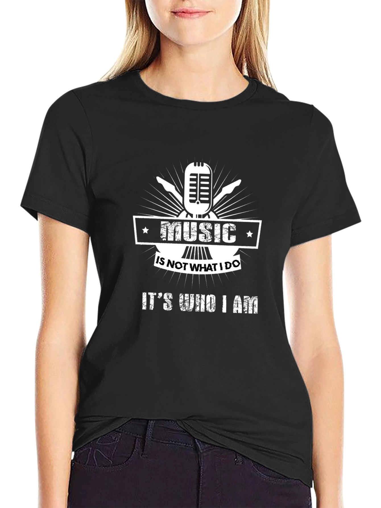 Music Is Who I Am Graphic T-Shirt