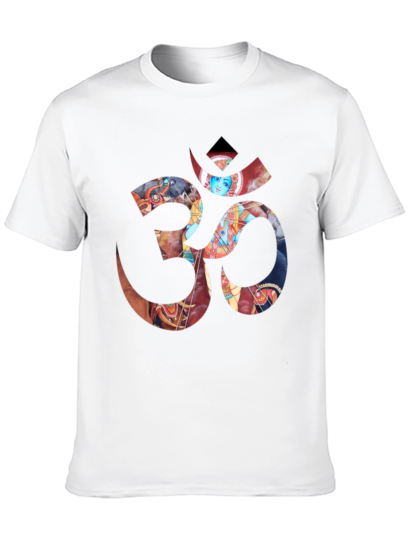 Om Symbol Graphic Tee - Black Cotton Blend