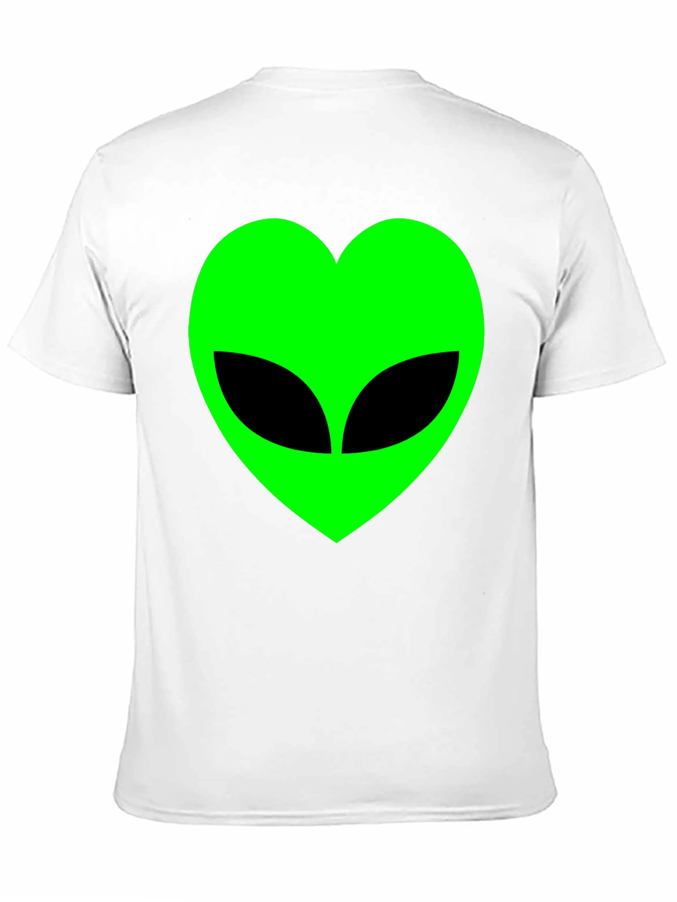 Alien Heart Graphic T-Shirt - Black Cotton Tee