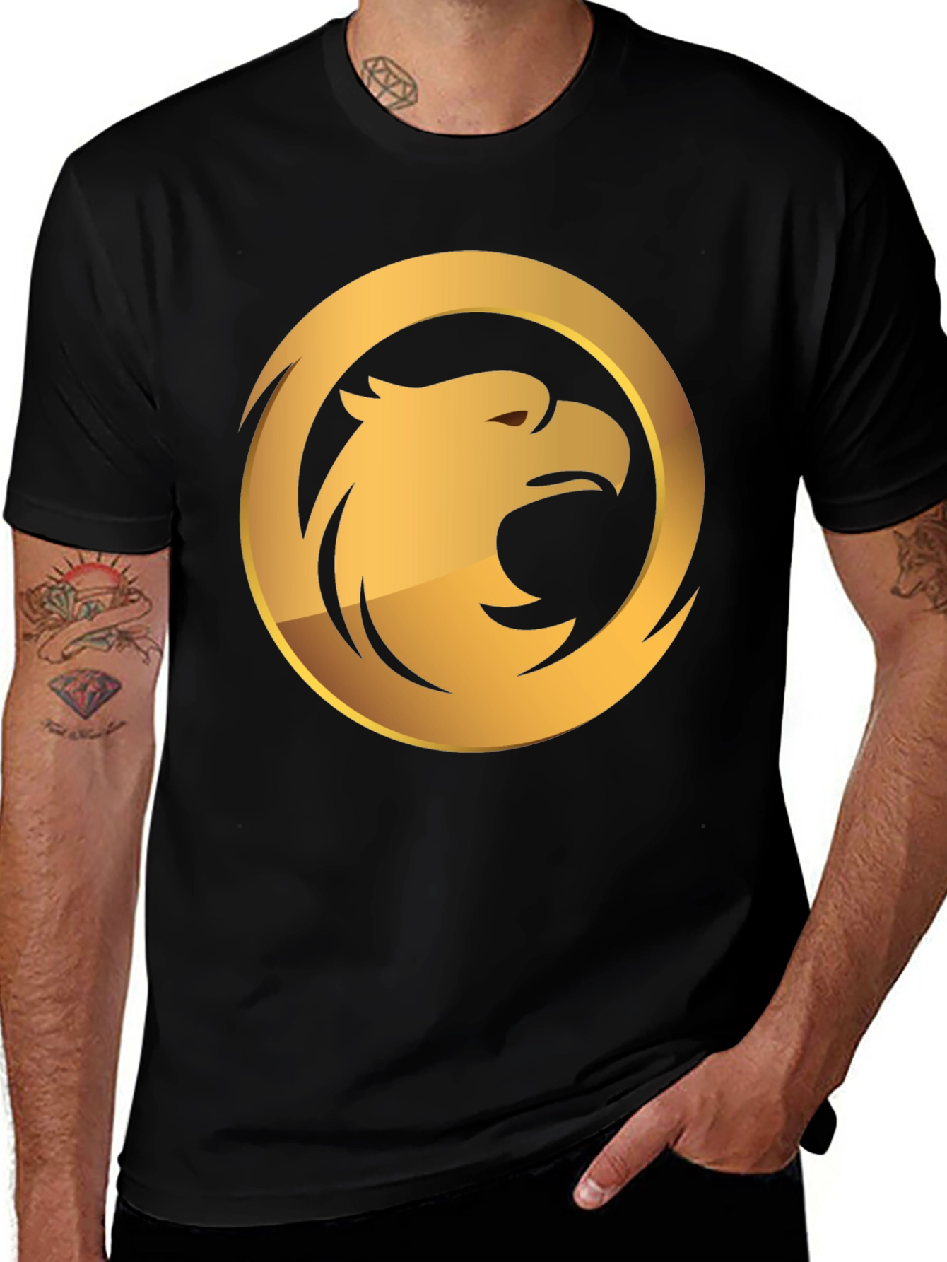 Eagle Emblem Black T-Shirt