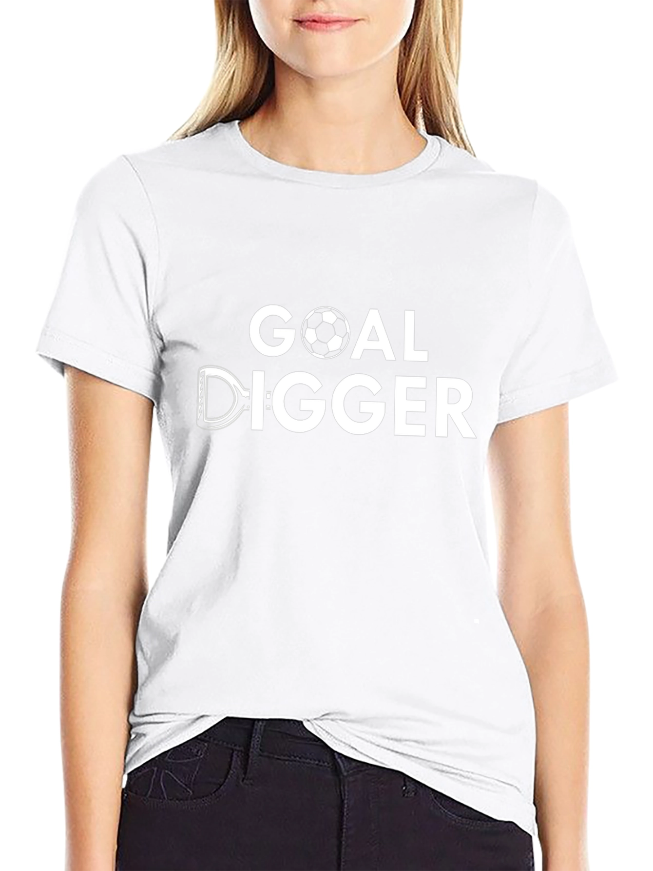 Goal Digger Funny Soccer Graphic T-Shirt