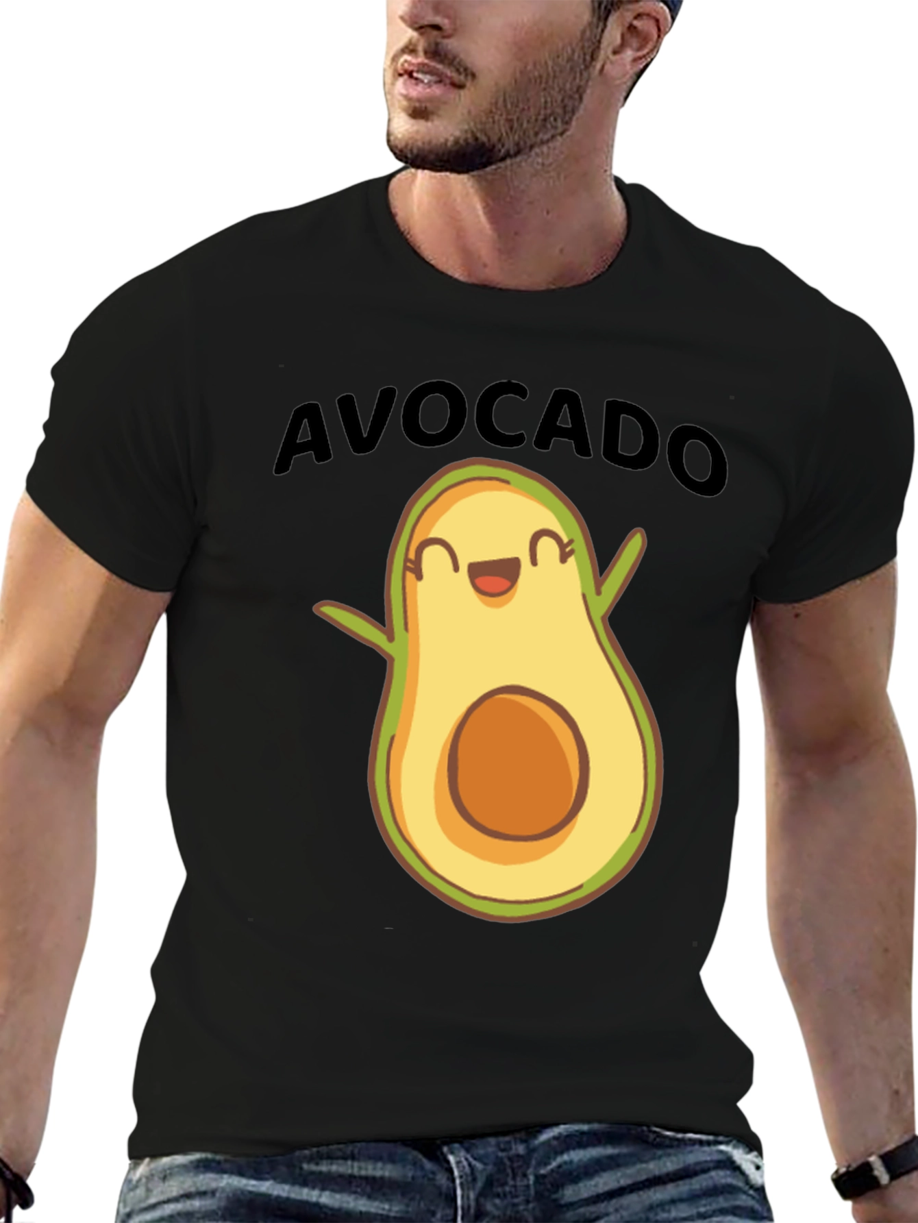 Cute Avocado T-Shirt - Whimsical Fruit Tee