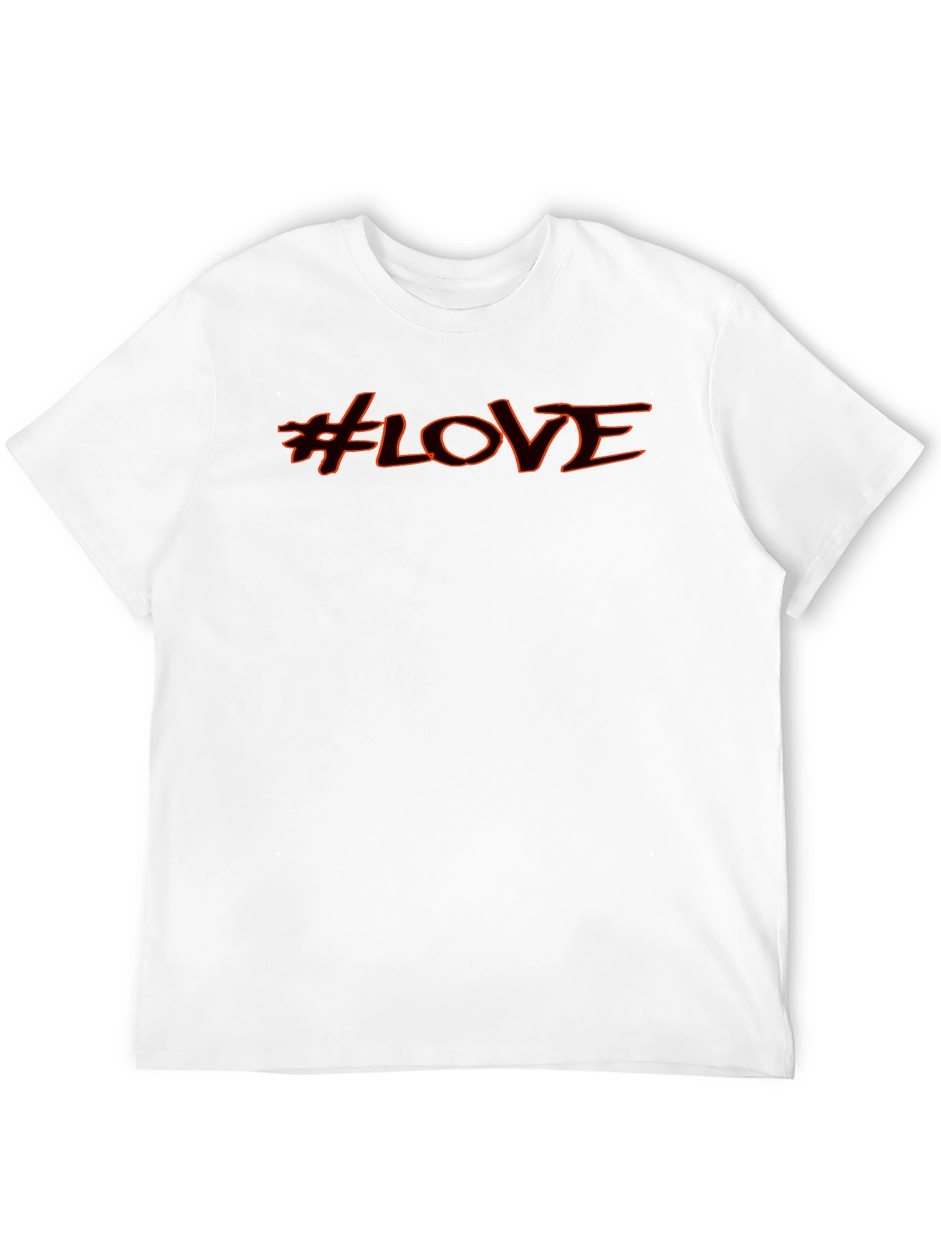 #LOVE Graphic T-Shirt - Casual Black Tee