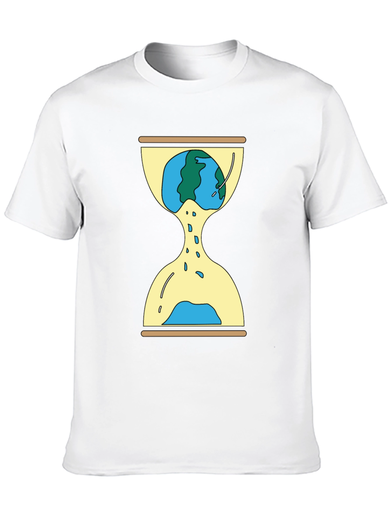 Earth Hourglass Graphic Tee - Time is Running Out!