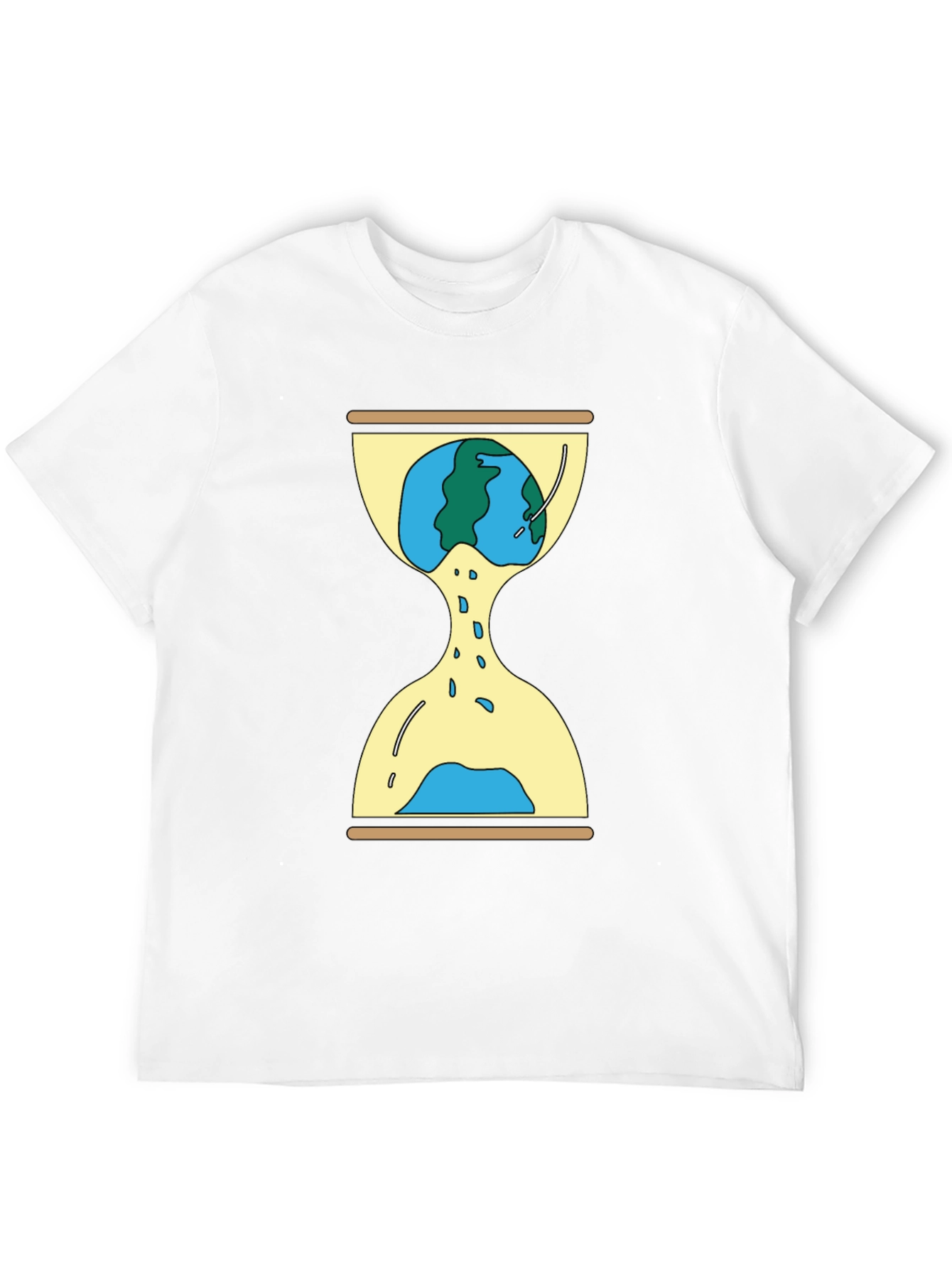 Earth Hourglass Graphic Tee - Time is Running Out!